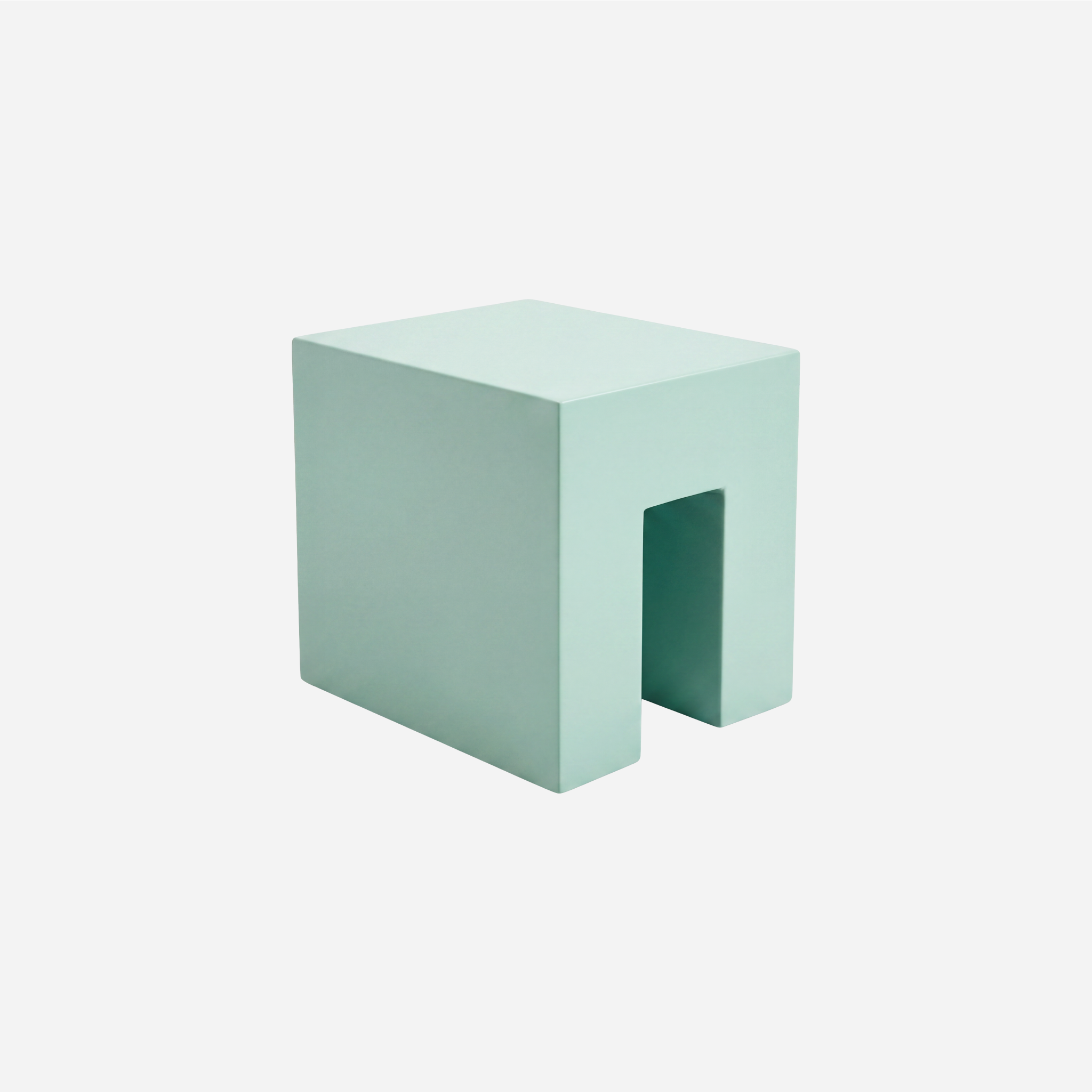 Vignelli Cube — Celadon