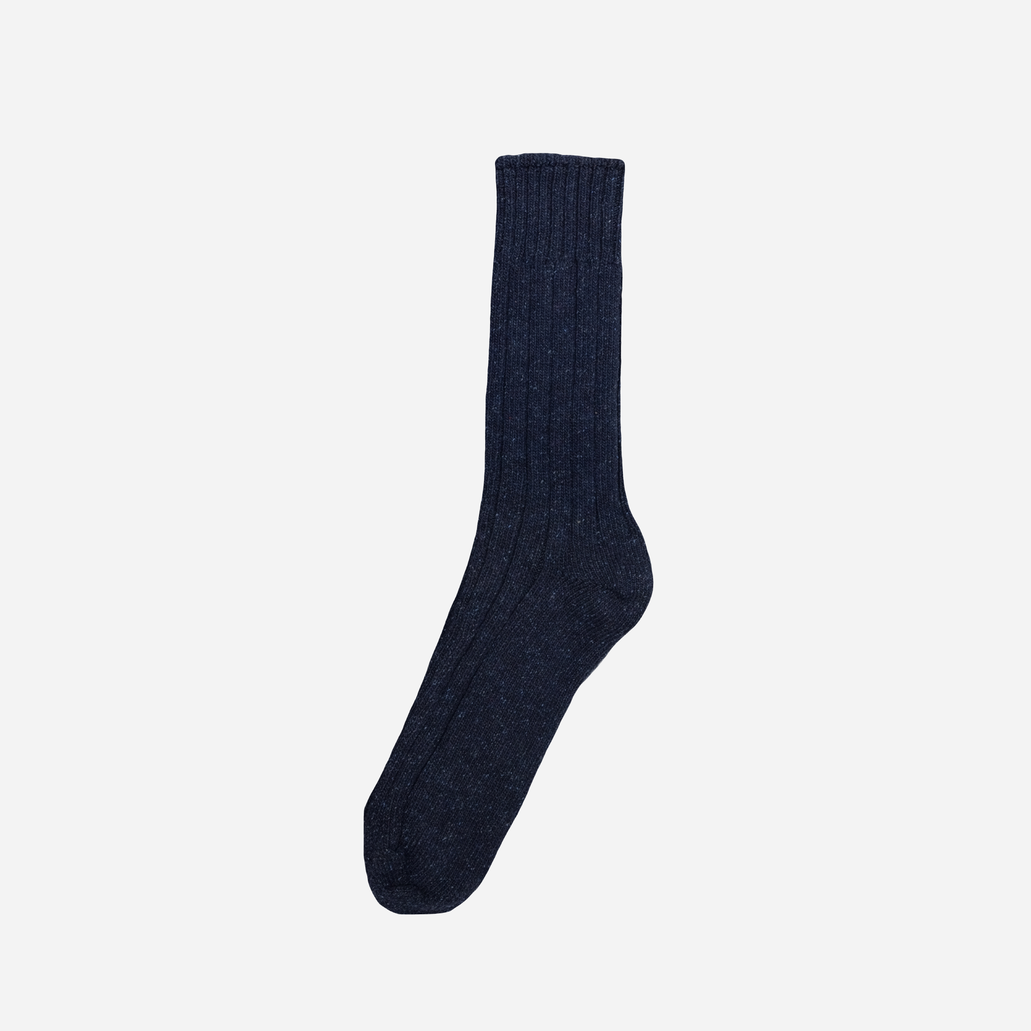 Wool Silk Boot Sock — navy