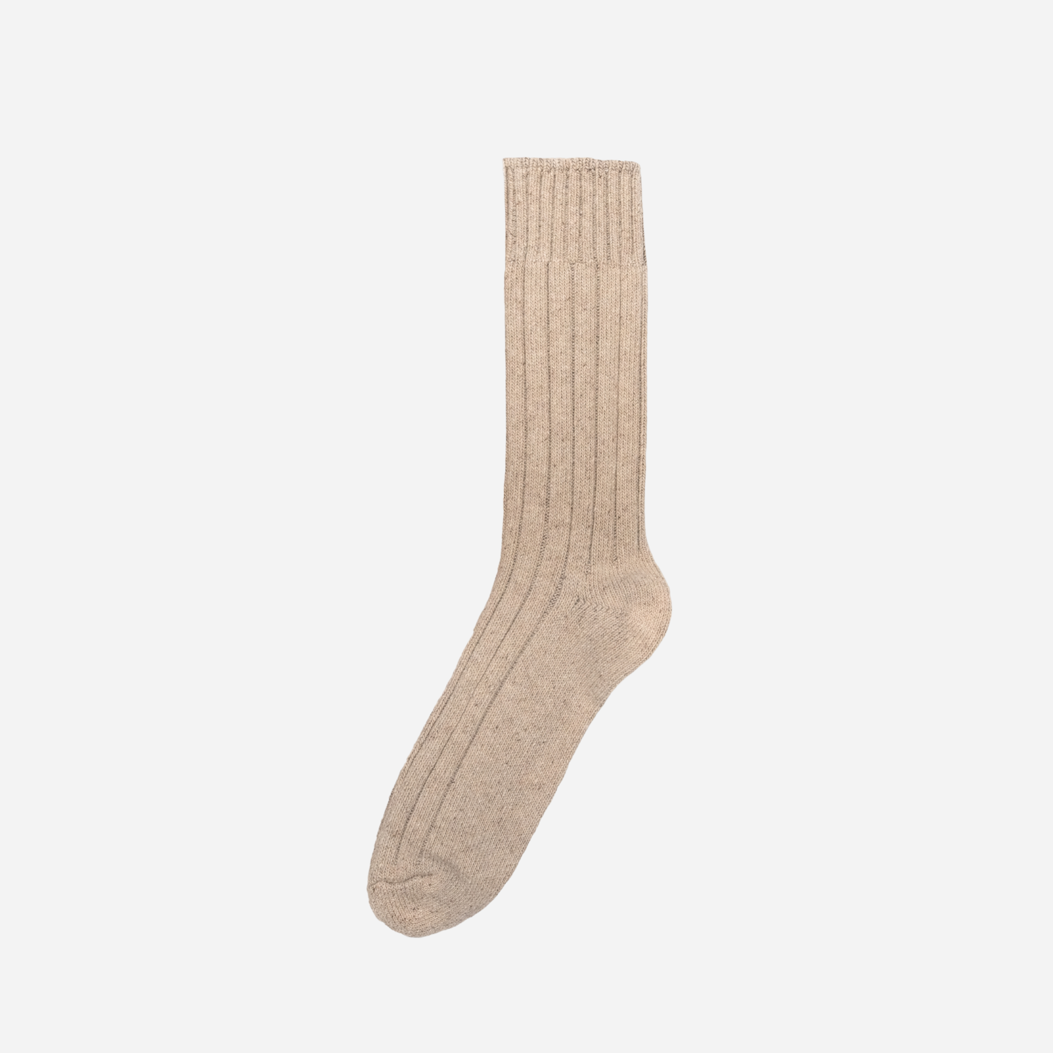 Wool Silk Boot Sock — Oatmeal
