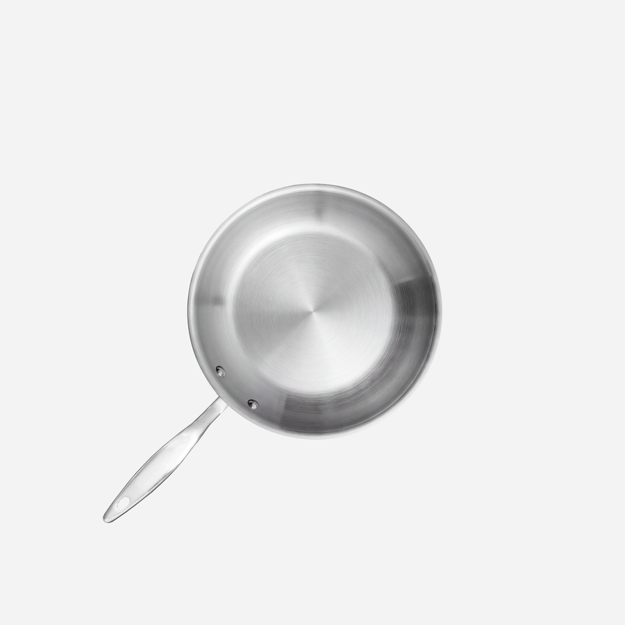 Heritage Steel Titanium Series 10.5 inch fry pan, top view