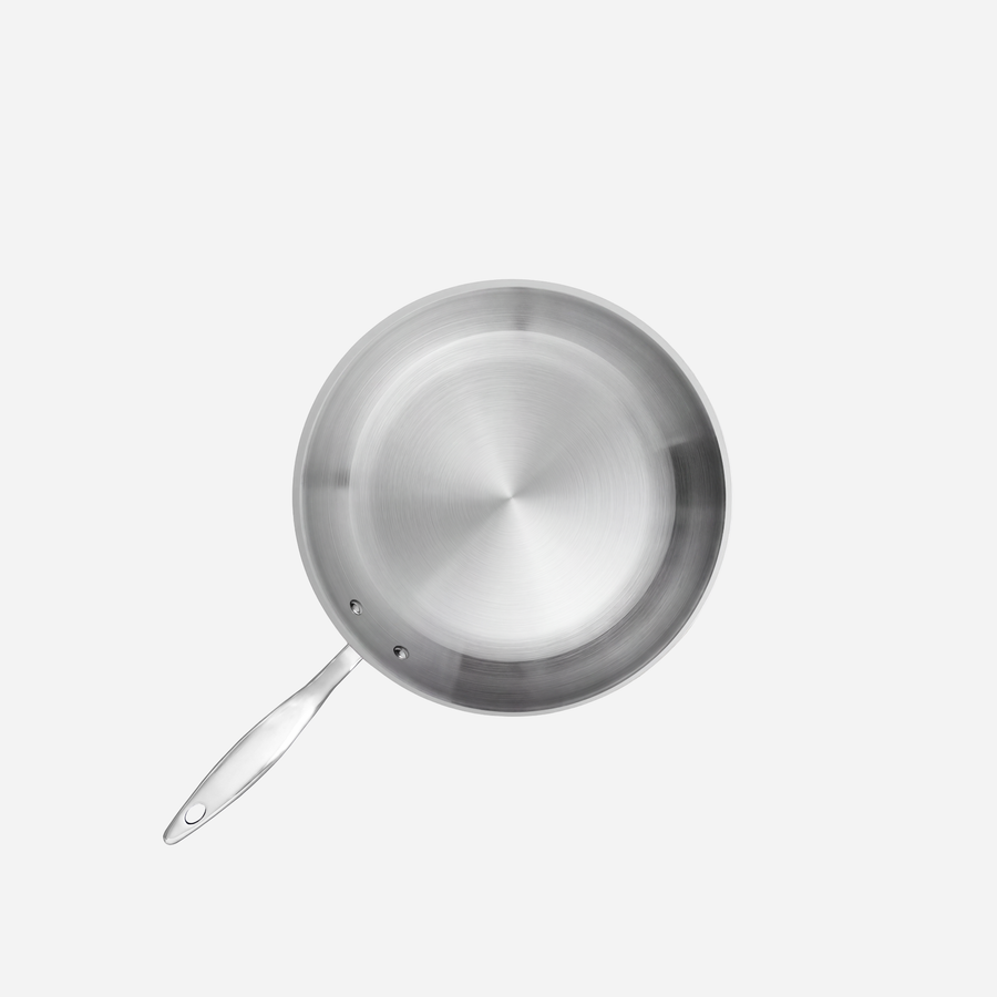 Heritage Steel Titanium Series 12 inch fry pan, top view
