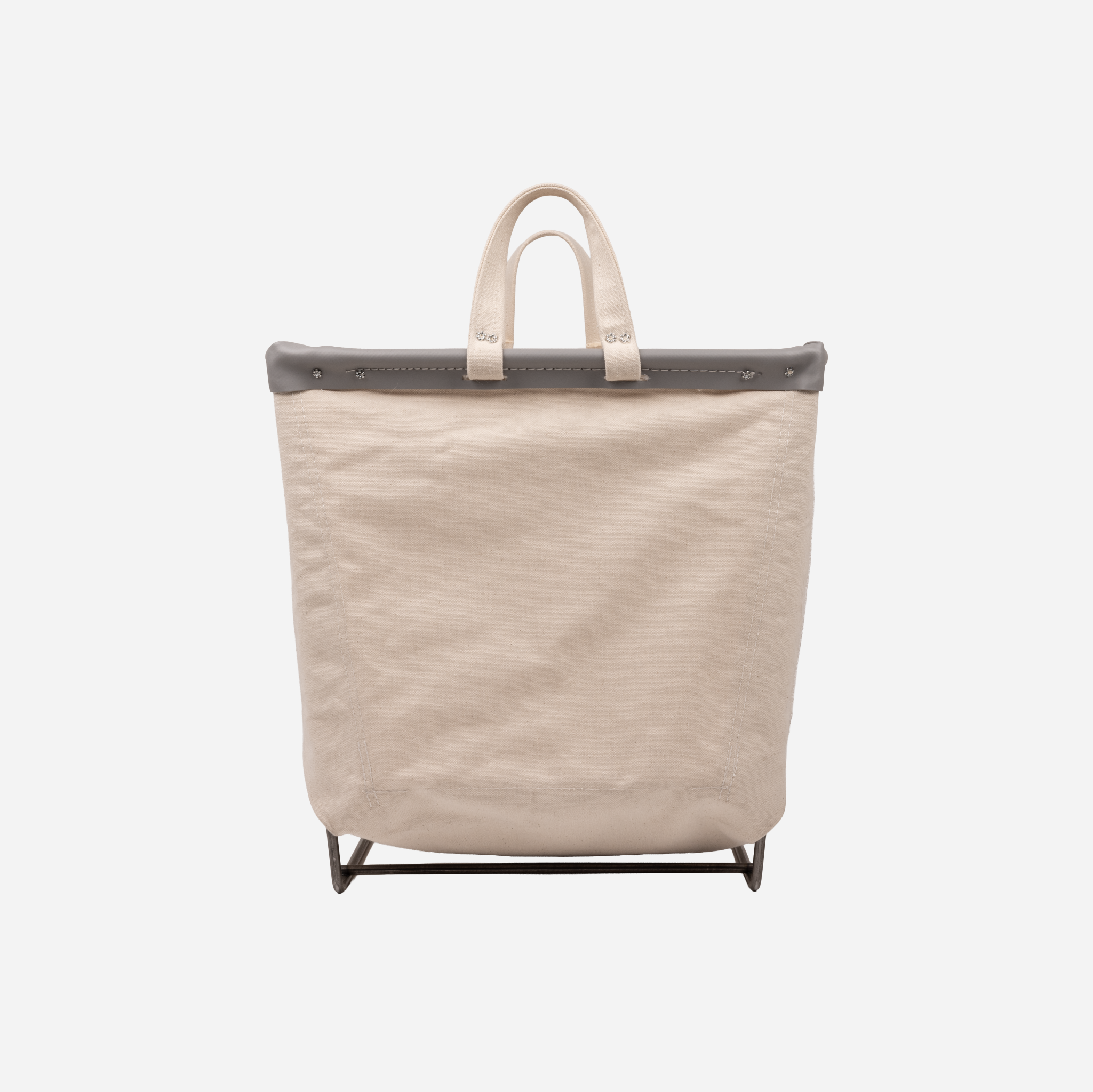 Canvas Square Carry Basket 2 Bu — back view