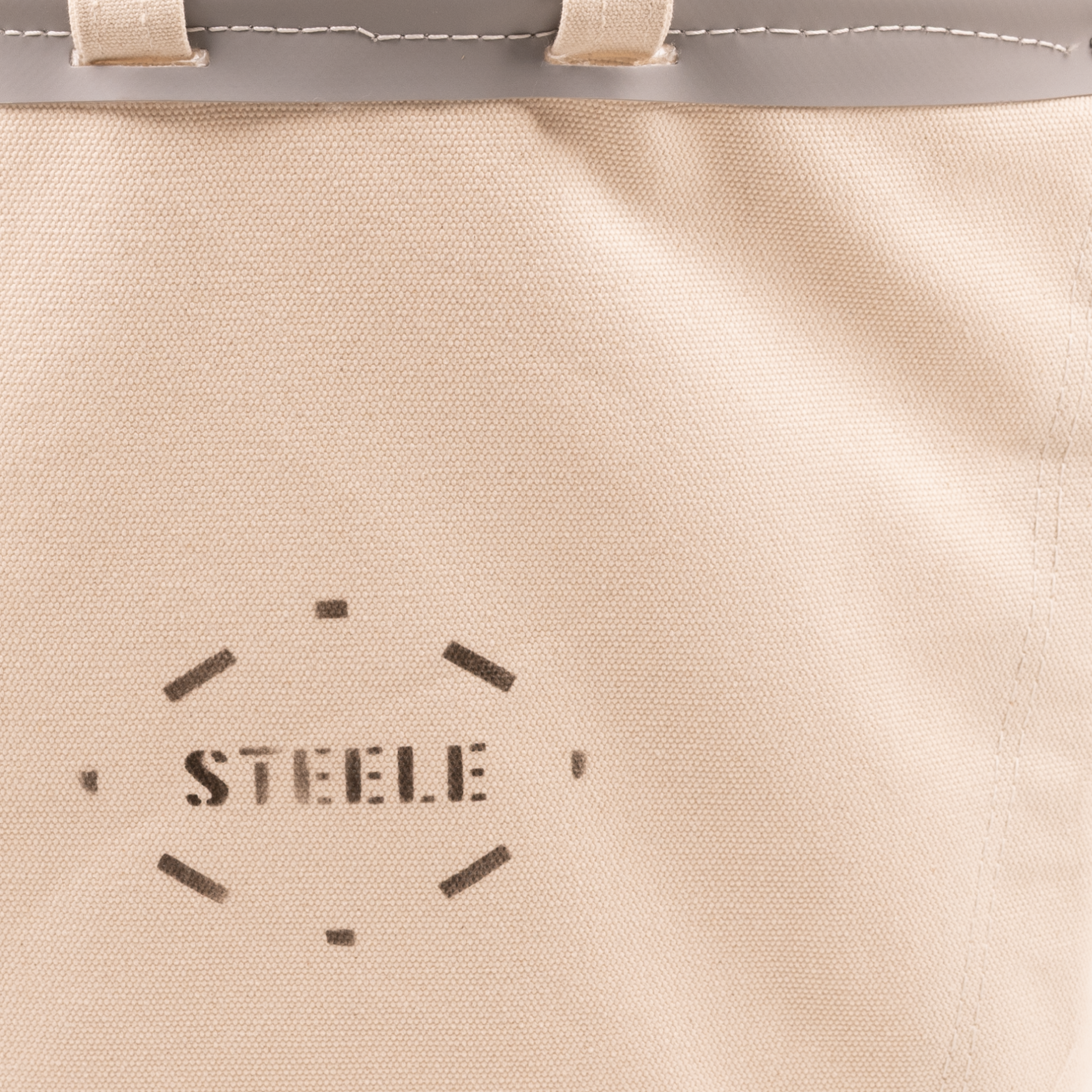Canvas Round Carry Basket 3 Bu — close-up