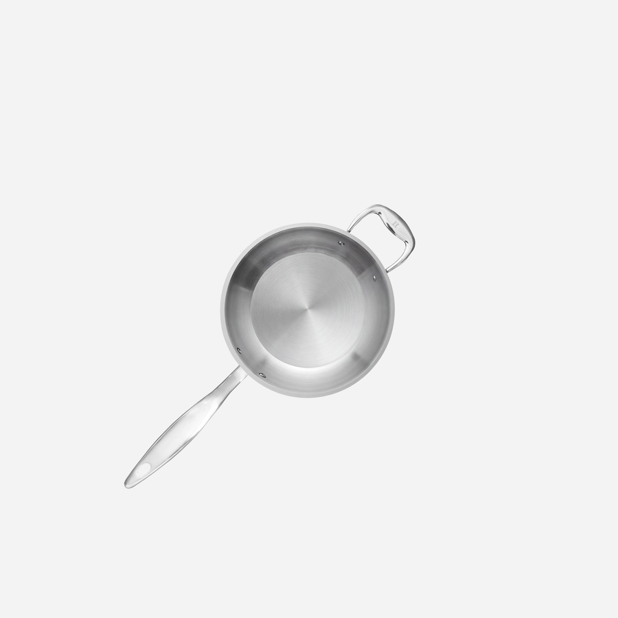 Heritage Steel Titanium Series 4 quart saucepan, top view
