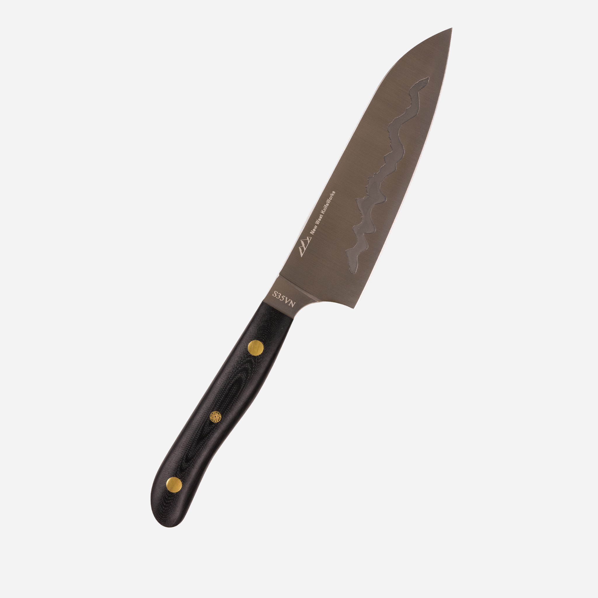 7" Teton Edge Santoku — Black