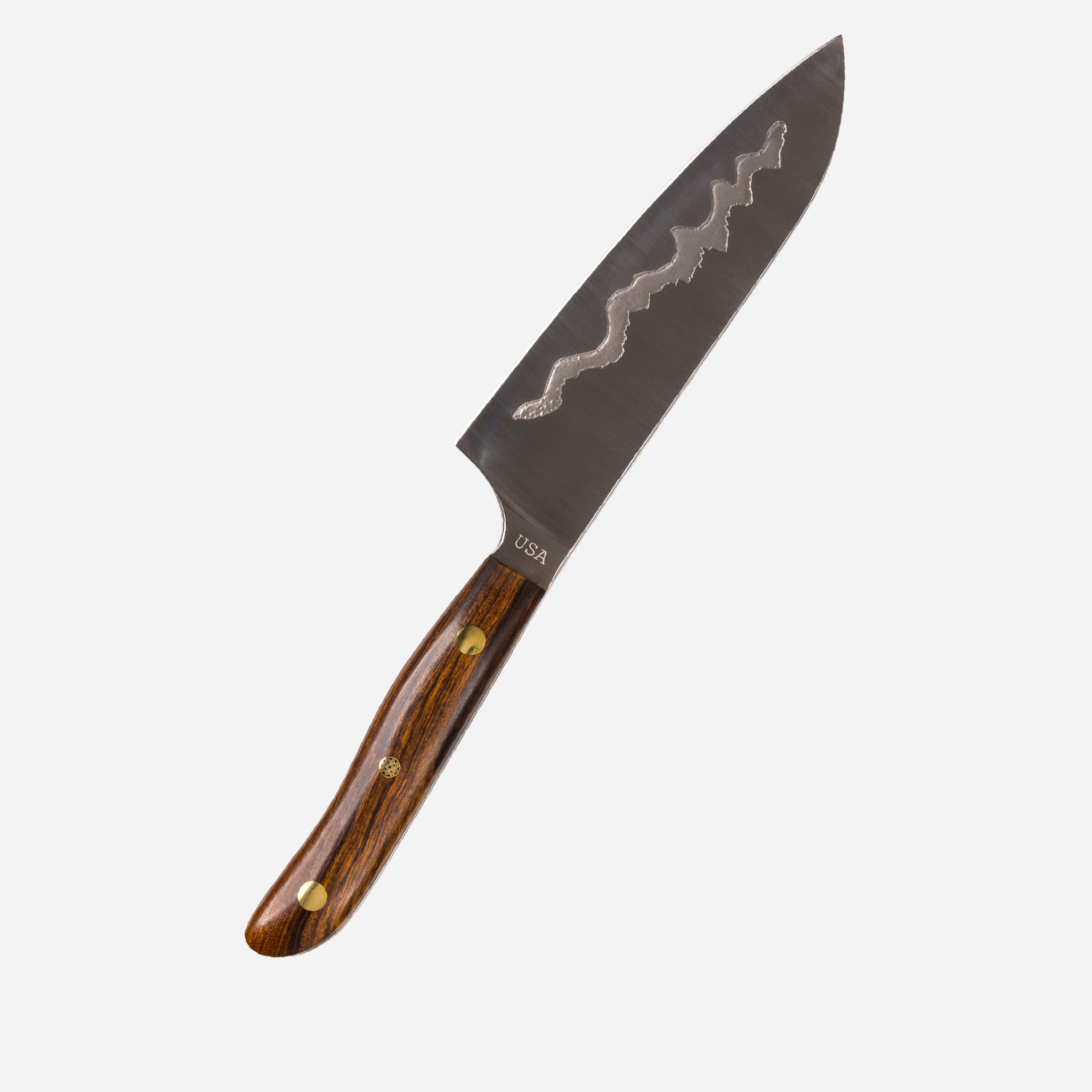 7" Teton Edge Santoku — Ironwood alternate view