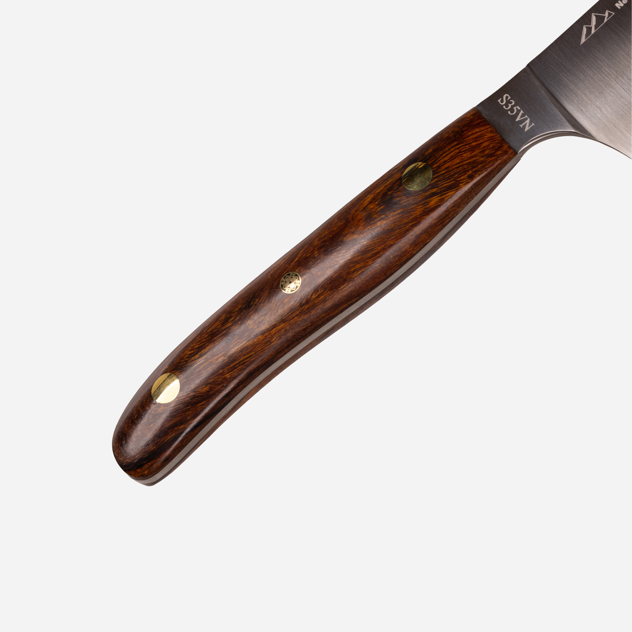 7" Teton Edge Santoku — Ironwood close-up