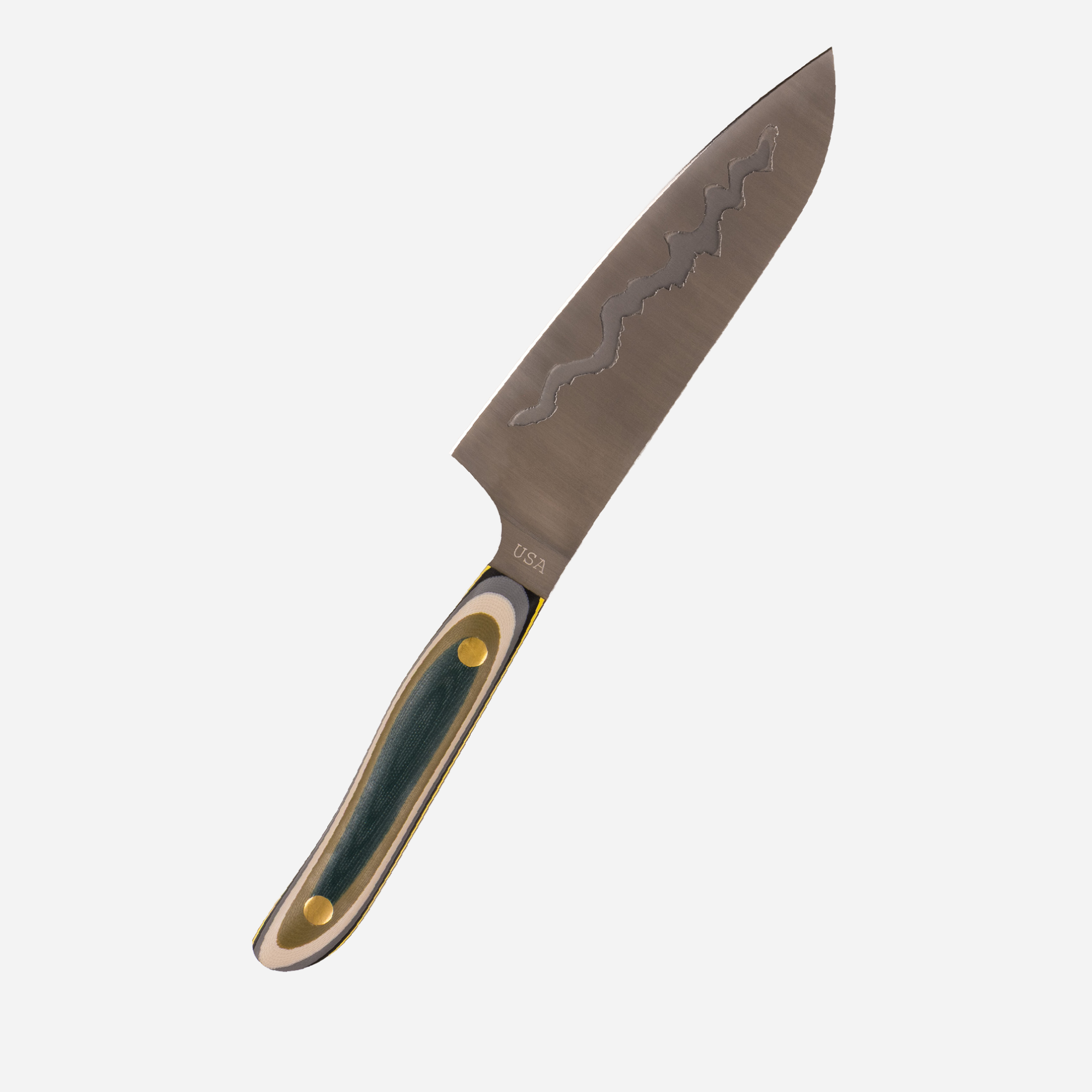 7" Teton Edge Santoku — Lichen alternate view