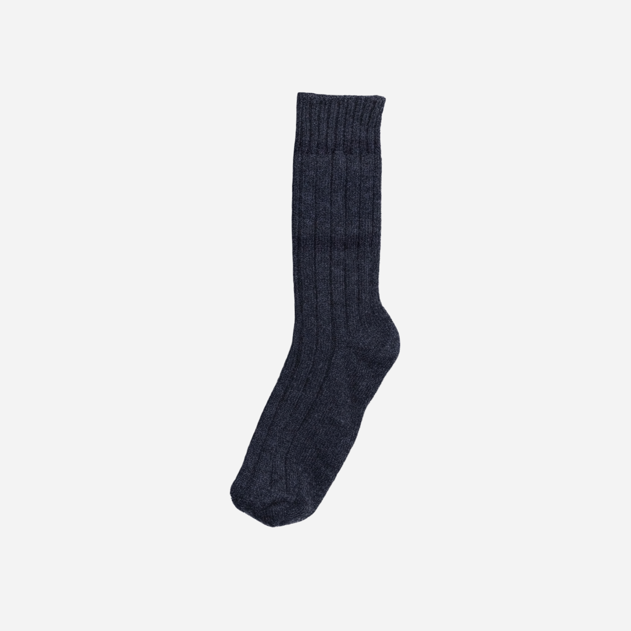 The Cashmere Oxford Sock — charcoal