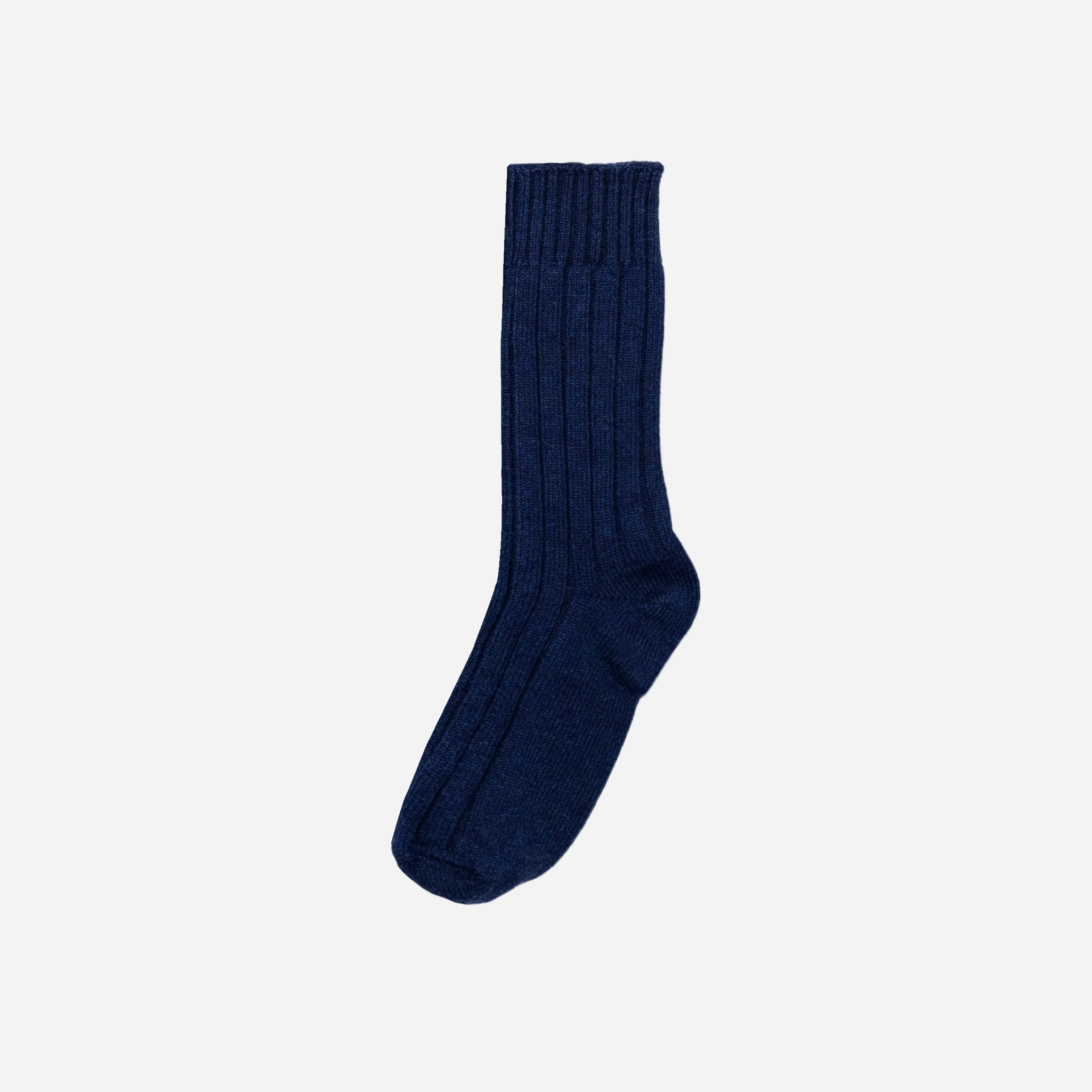 The Cashmere Oxford Sock — navy