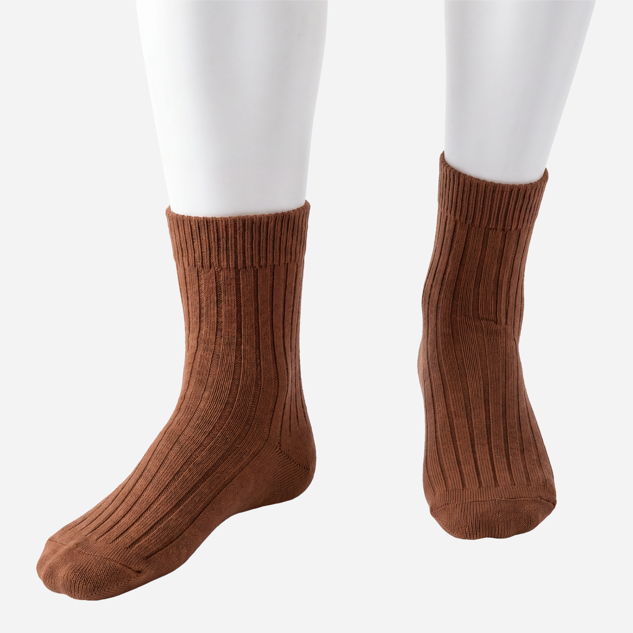 The Cashmere Oxford Sock — tobacco