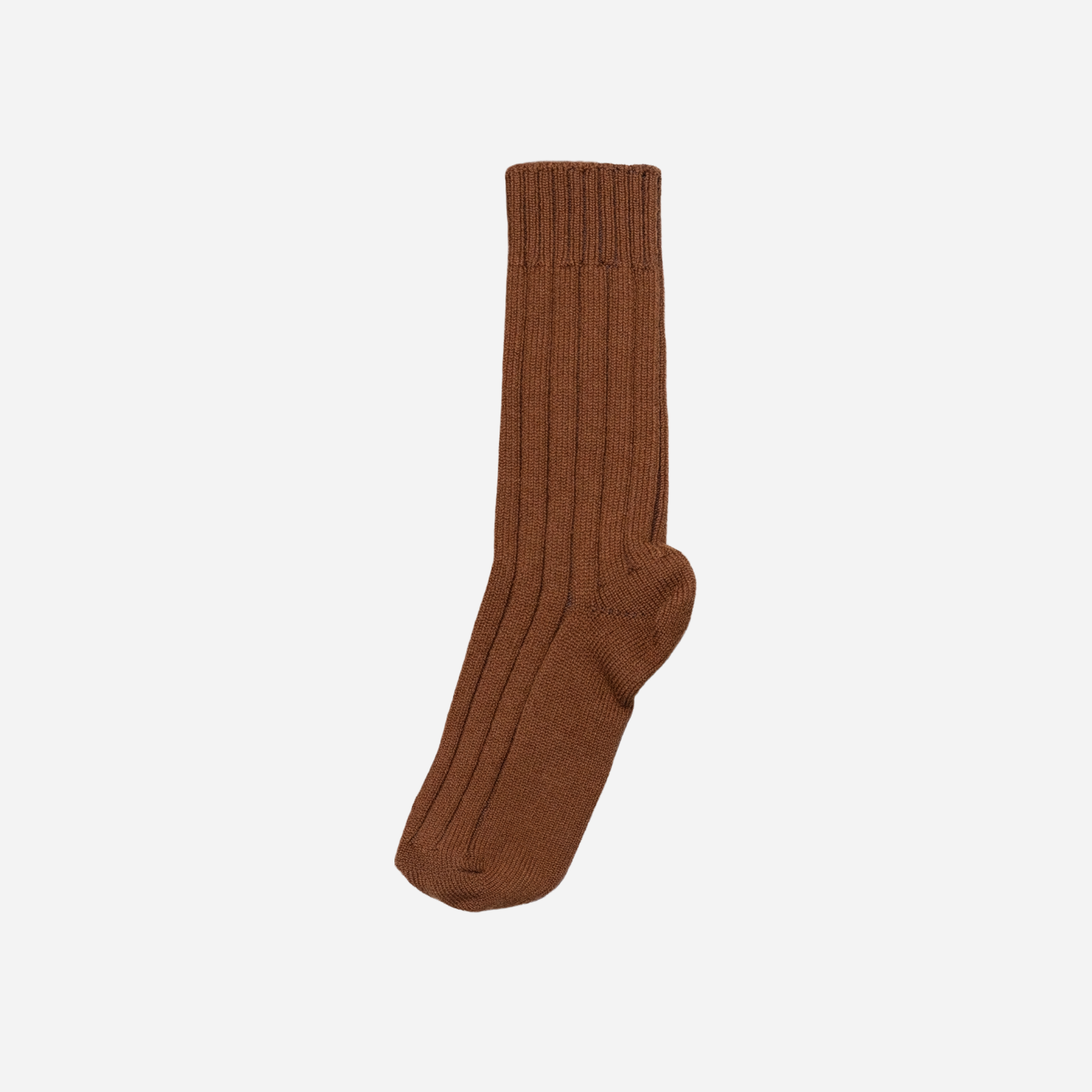 The Cashmere Oxford Sock — tobacco
