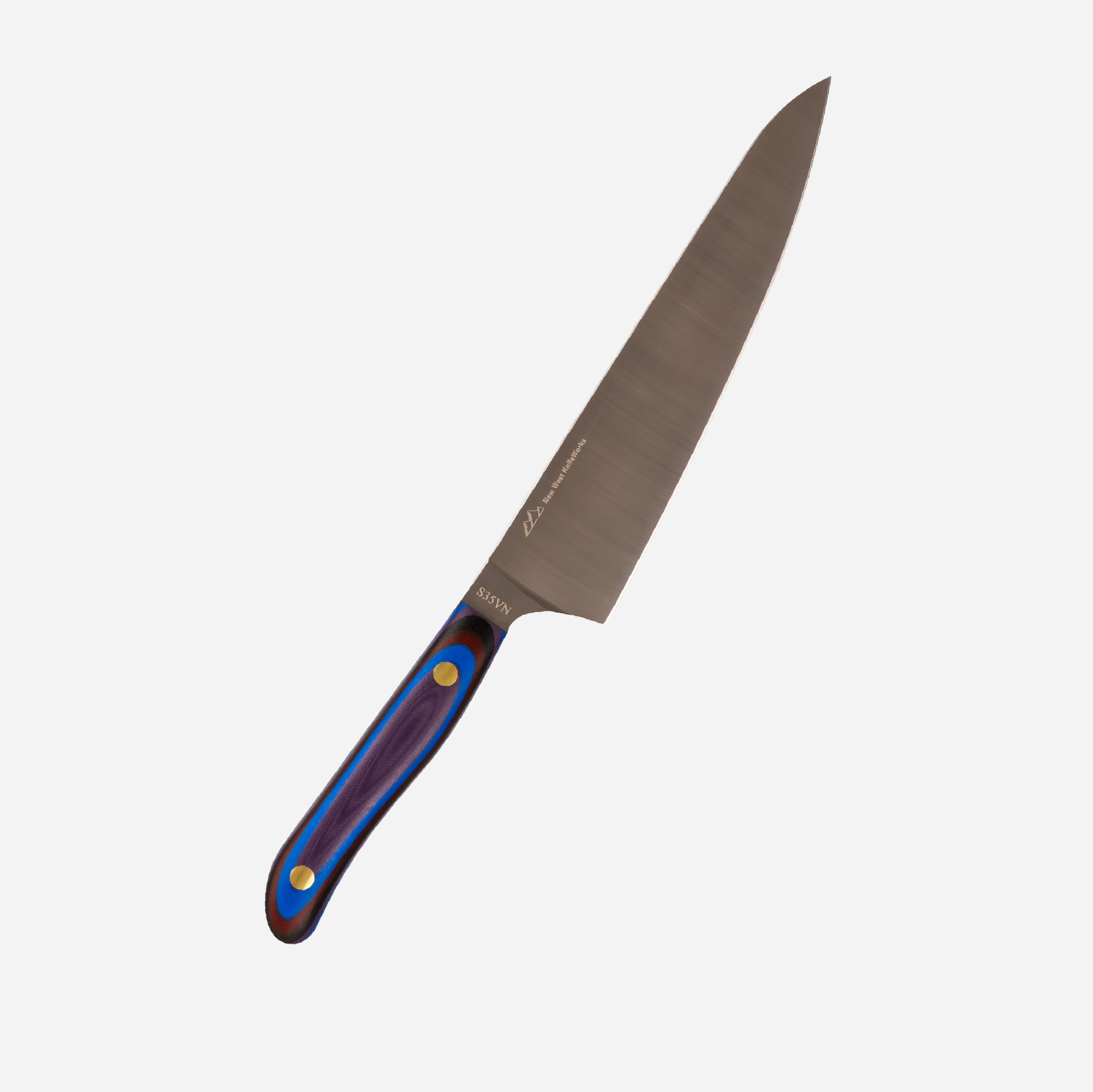 9" Chef Knife — Huckleberry handle