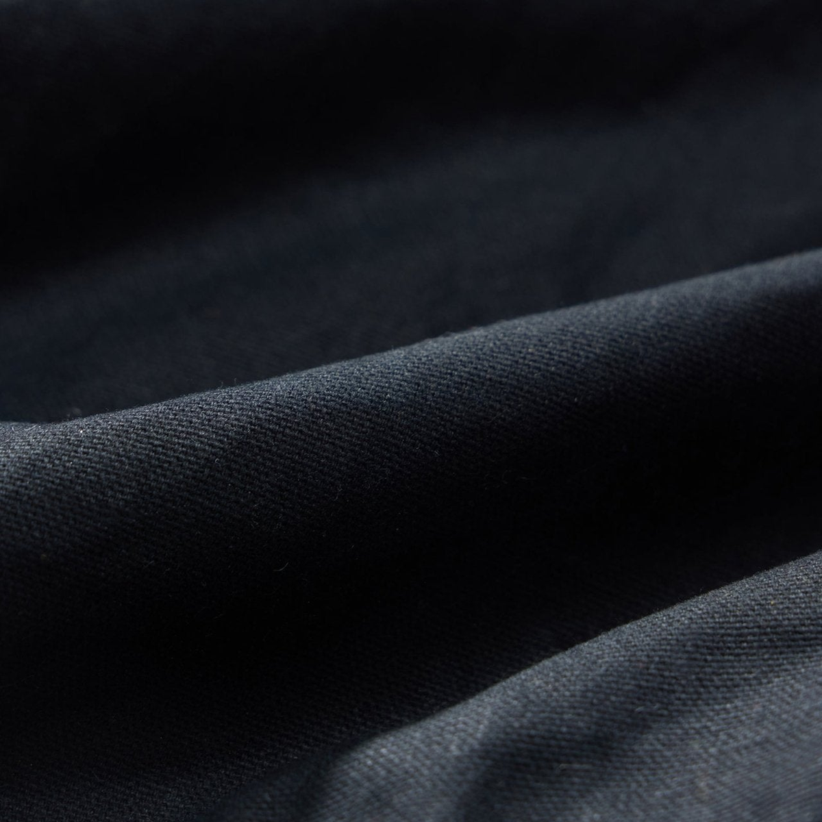 Deadeye Waxed Canvas Trucker Jacket — Black, fabric detail view