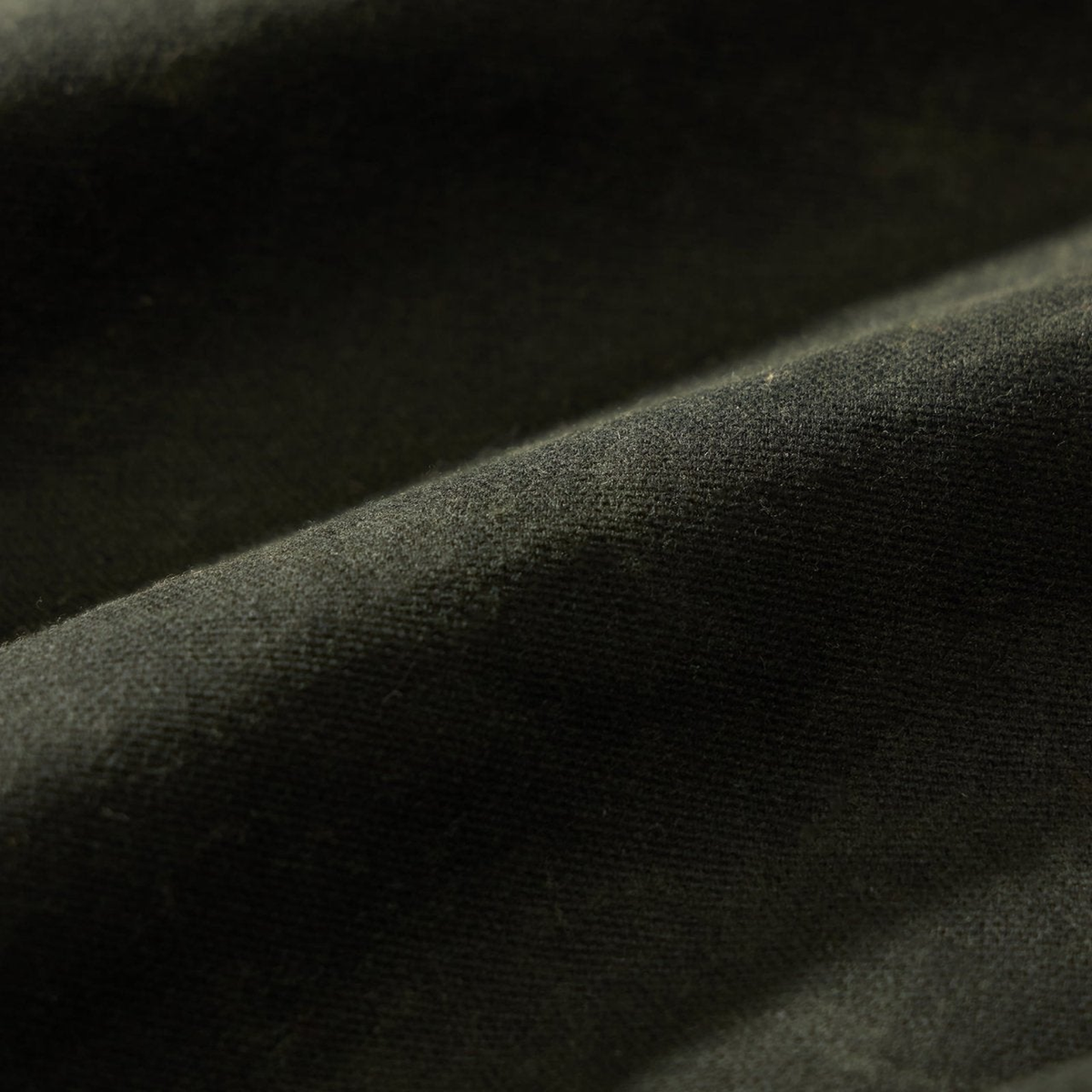 Overdrive Waxed Canvas Trucker Jacket — Seaweed, fabric detail view