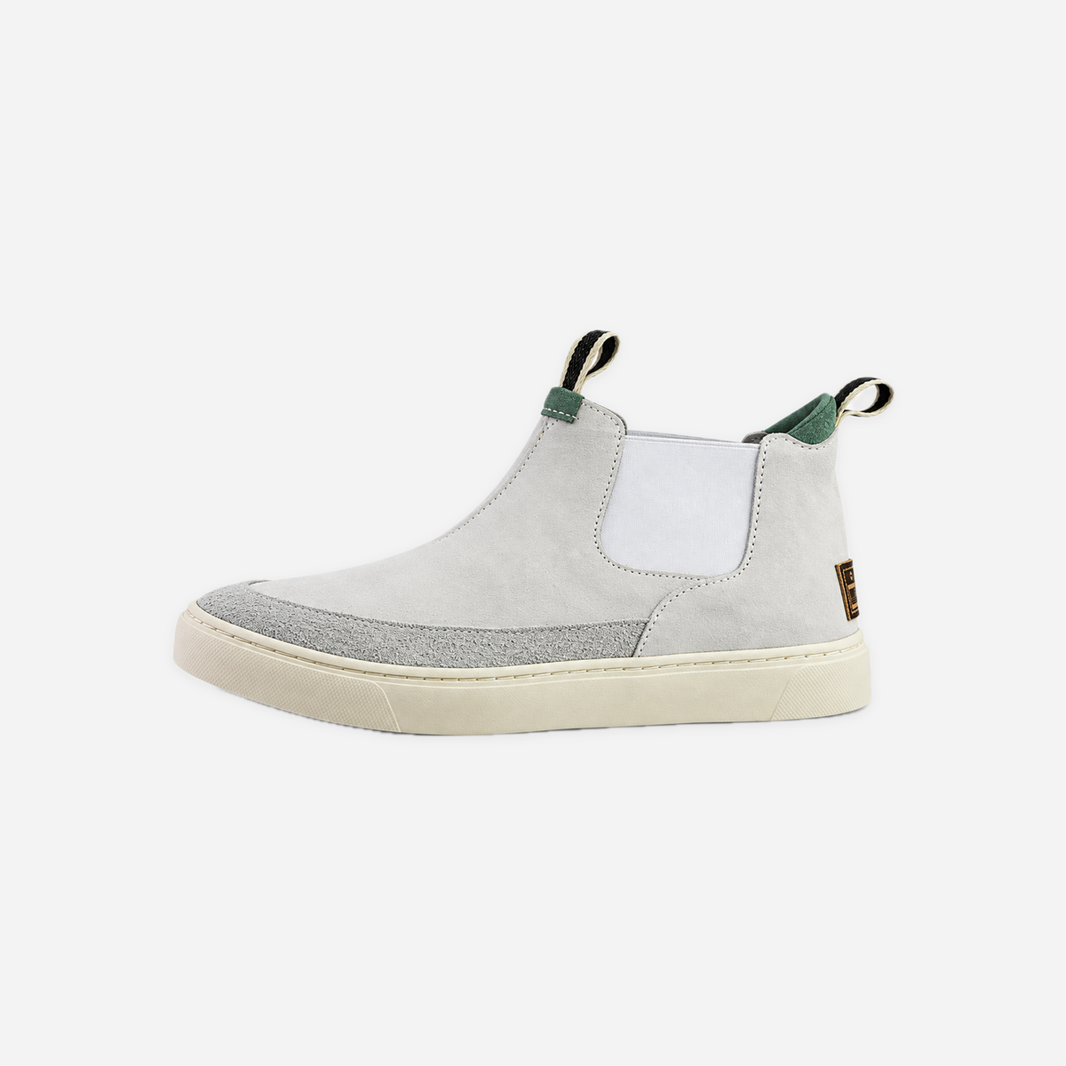 The Truckee - Devium x ComunityMade Shoe — Natural Suede, side view