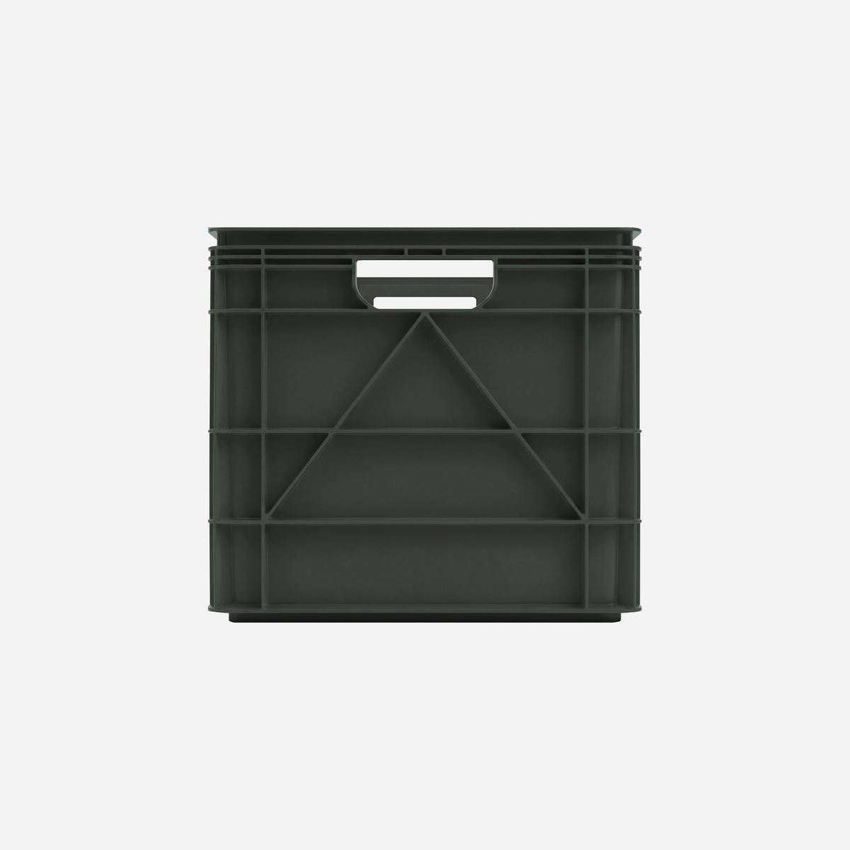 SidioCrate Full Size storage crate, Black front view