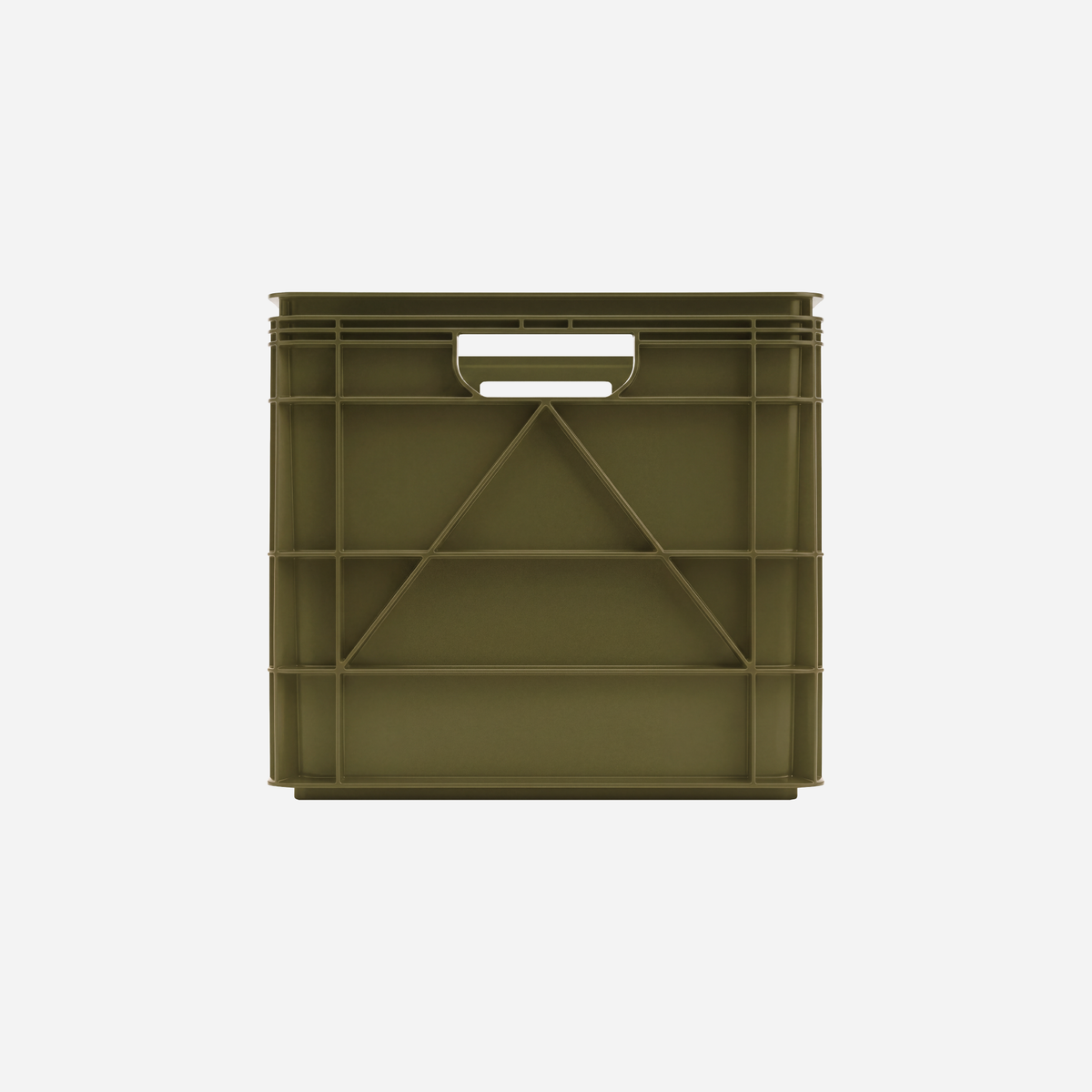 SidioCrate Full Size storage crate, Green front view