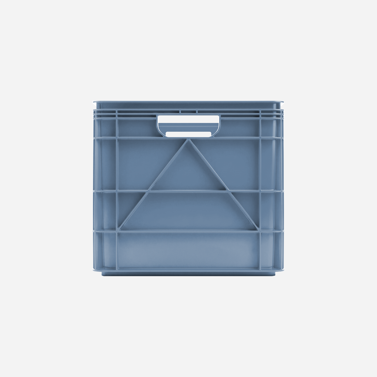 SidioCrate Full Size storage crate, Navy Gray front view