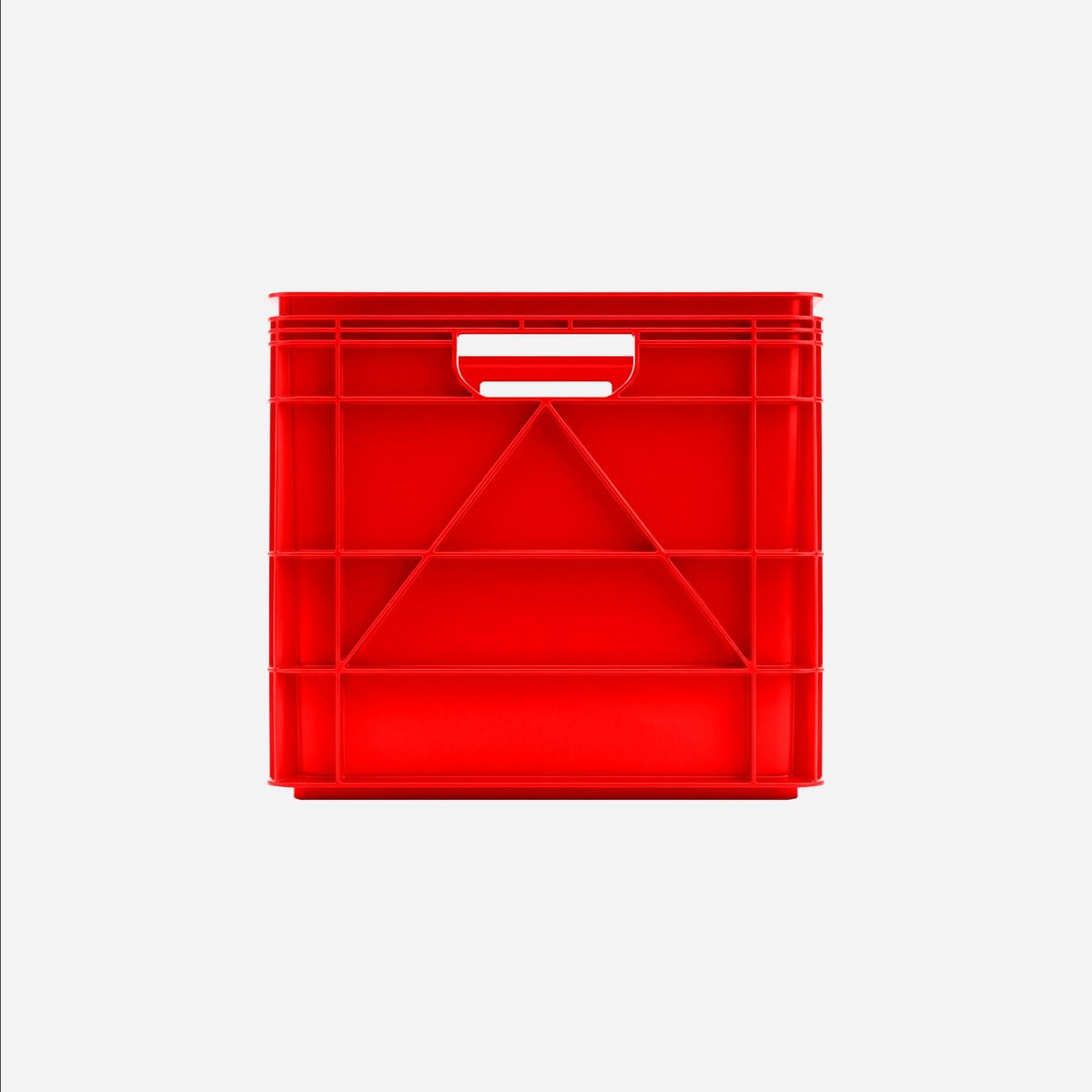 SidioCrate Full Size storage crate, Red front view