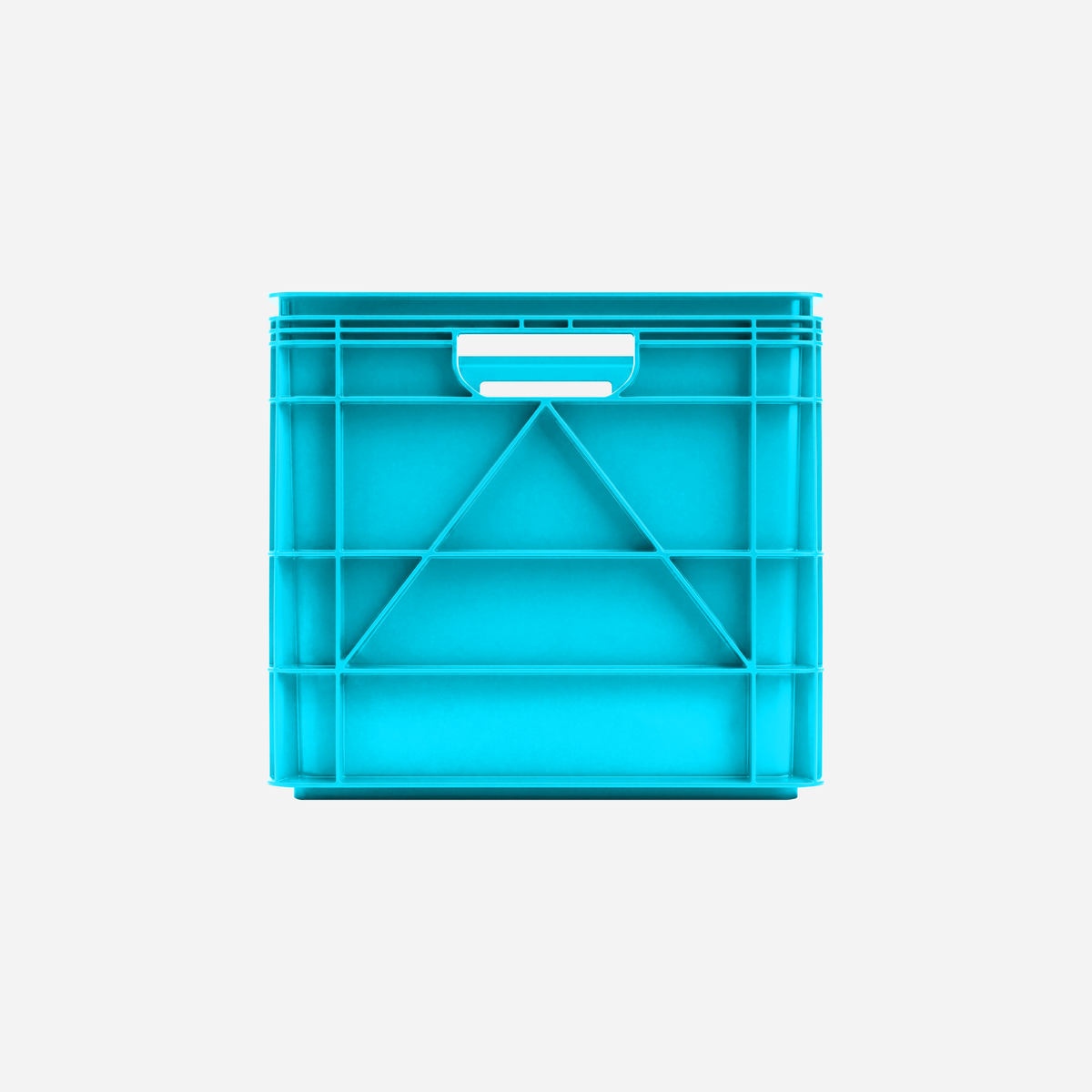 SidioCrate Full Size storage crate, Sidio Blue front view