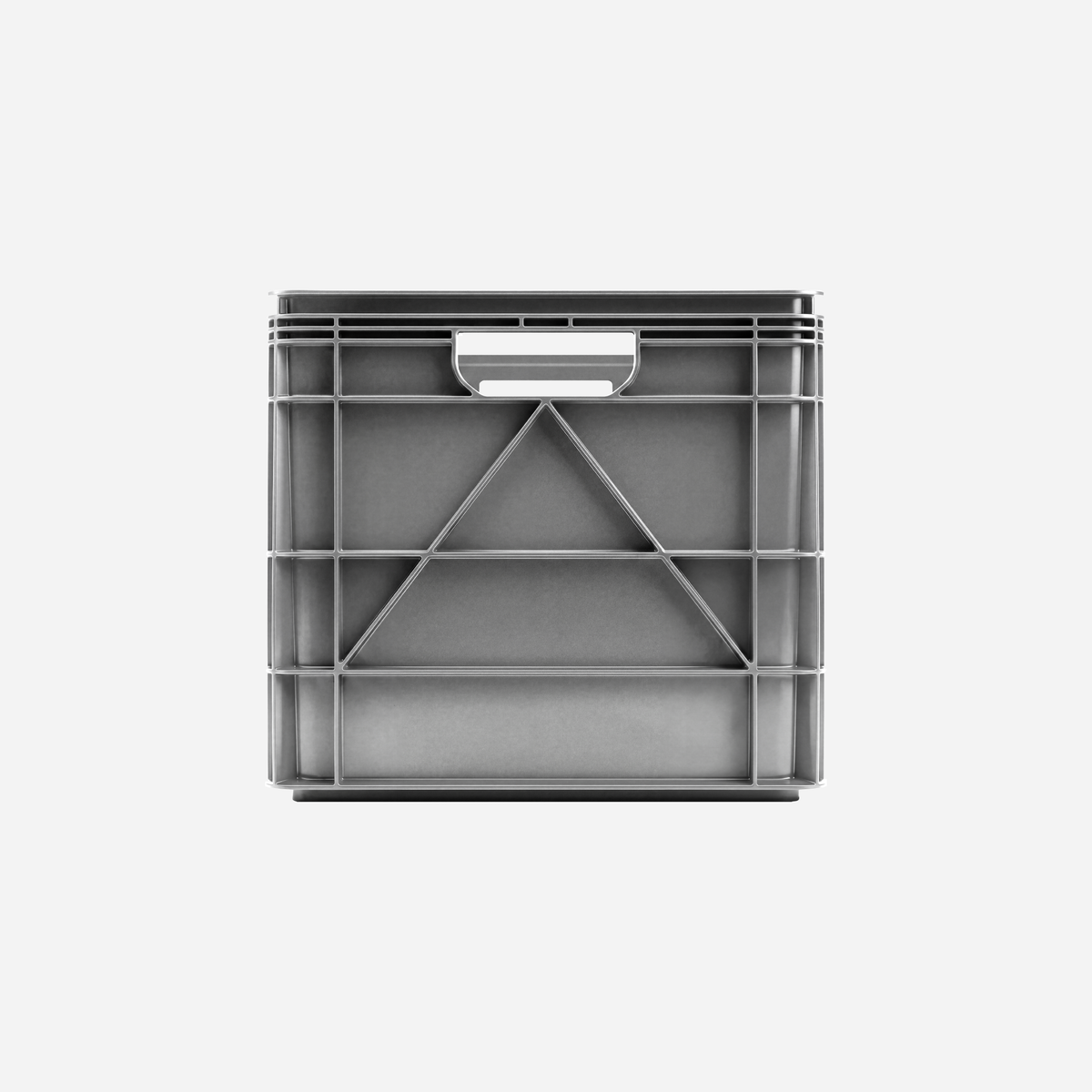 SidioCrate Full Size storage crate, Stealth front view