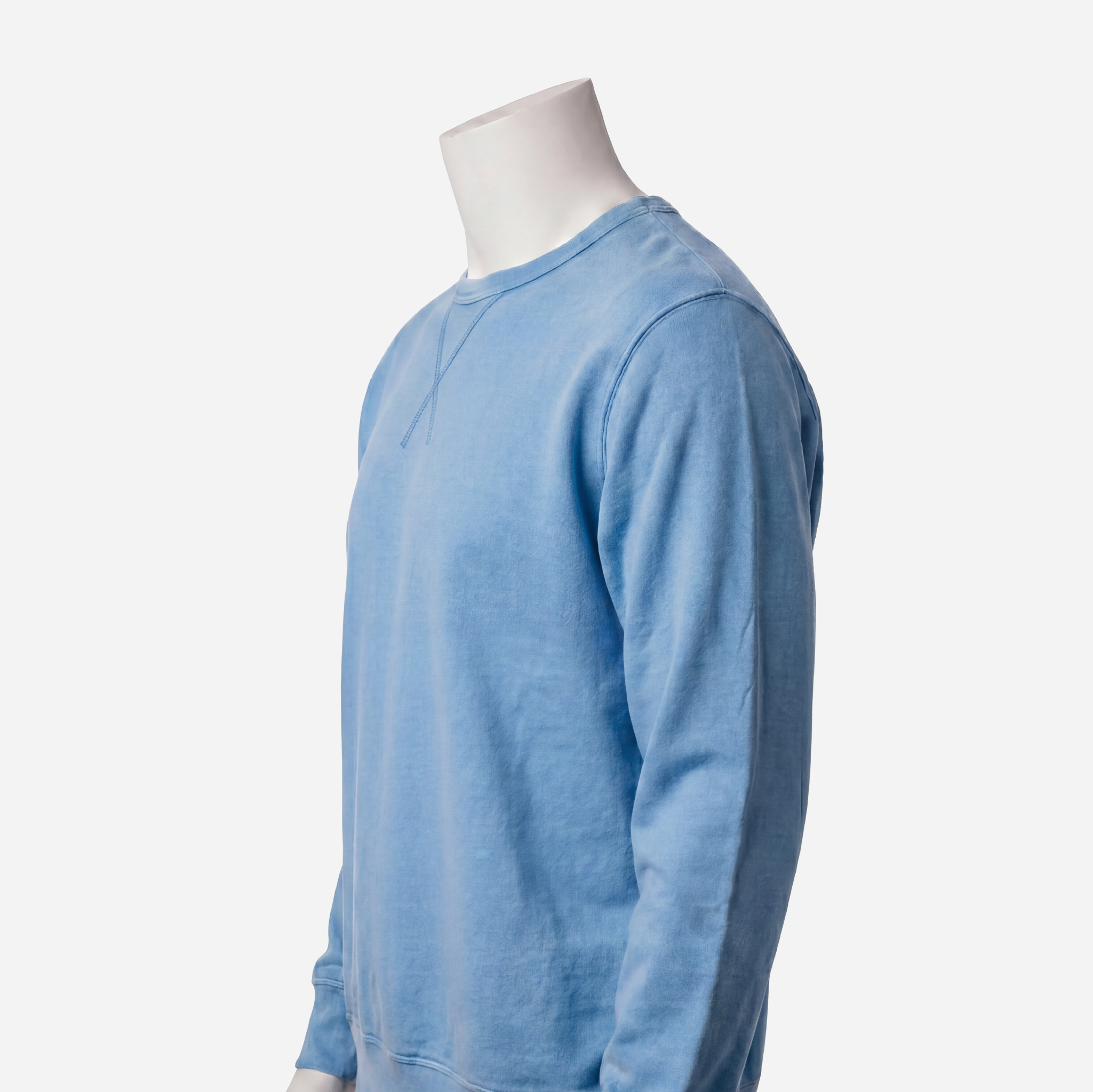 French Terry Sweatshirt - Pacific Ocean Blue