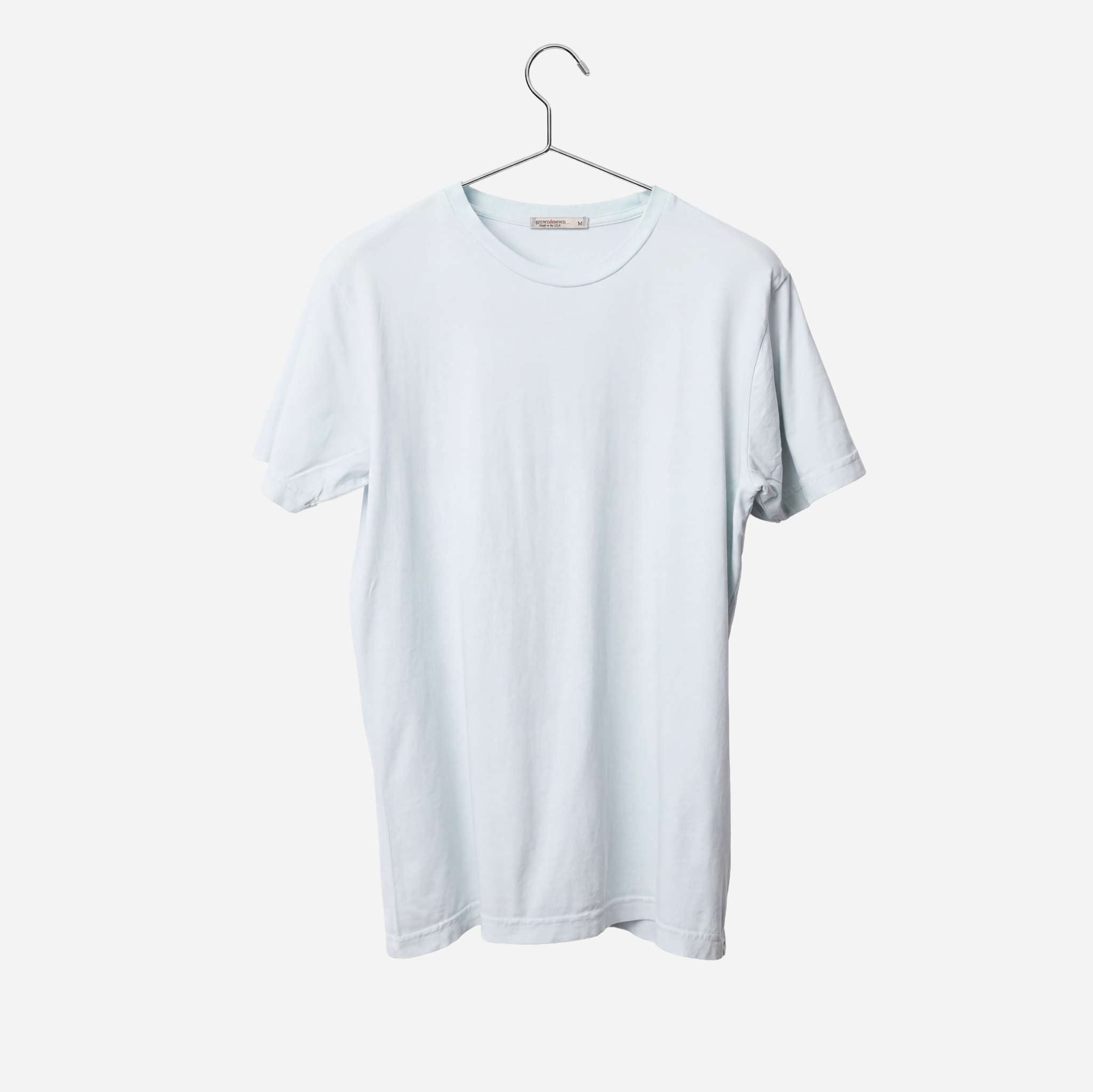 Lightweight Ringspun Short Sleeve Tee - Bleached Blue