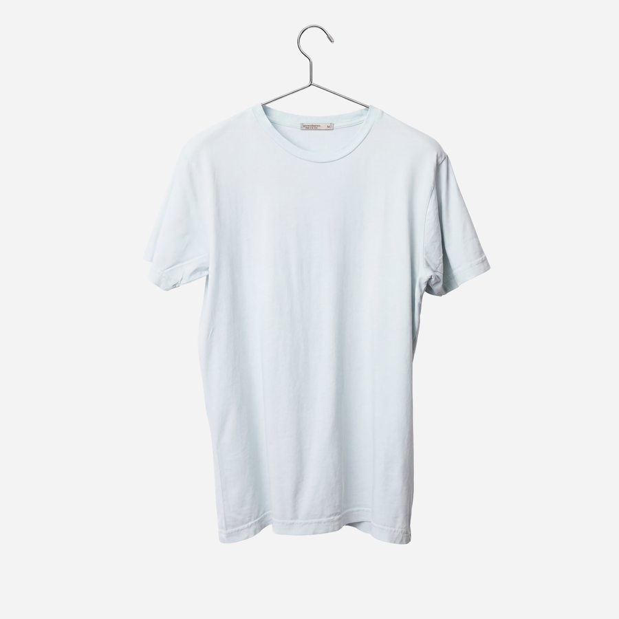 Lightweight Ringspun Short Sleeve Tee - Bleached Blue