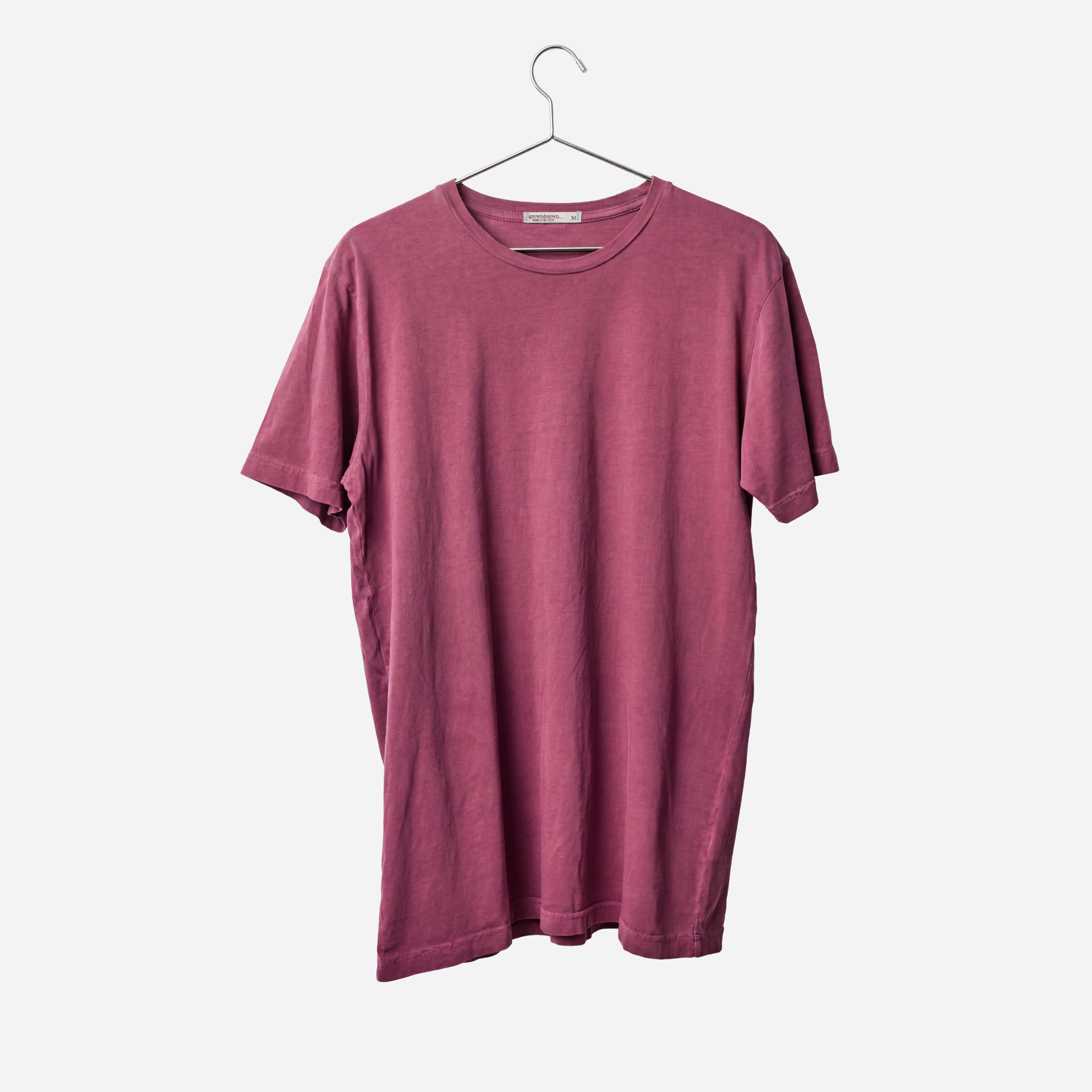 Lightweight Ringspun Short Sleeve Tee - Burgundy