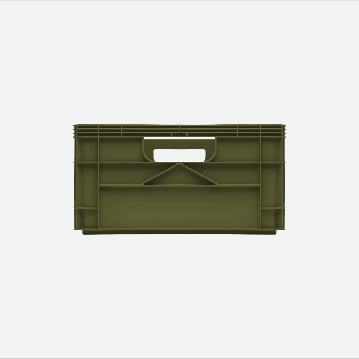 SidioCrate Half Size Storage Crate, Green front view