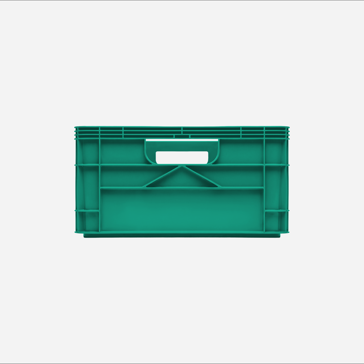 SidioCrate Half Size Storage Crate, Optic Green front view