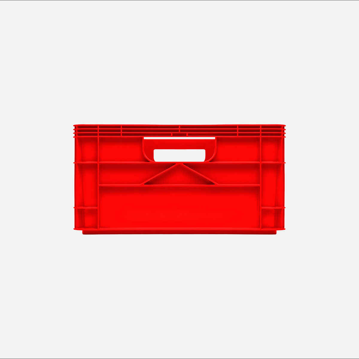 SidioCrate Half Size Storage Crate, Red front view