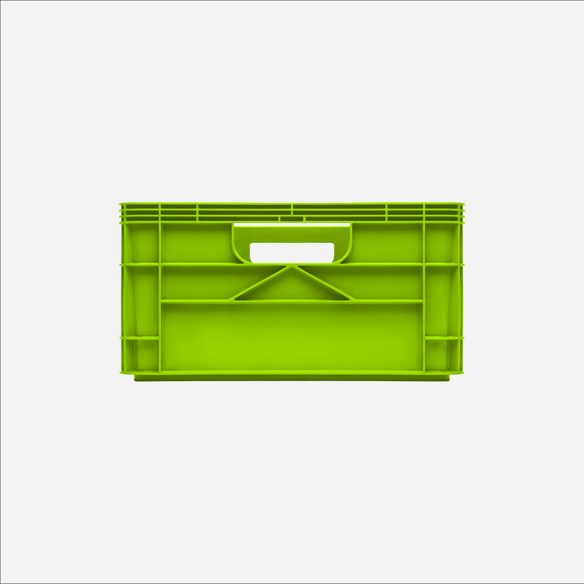 SidioCrate Half Size Storage Crate, Slime front view