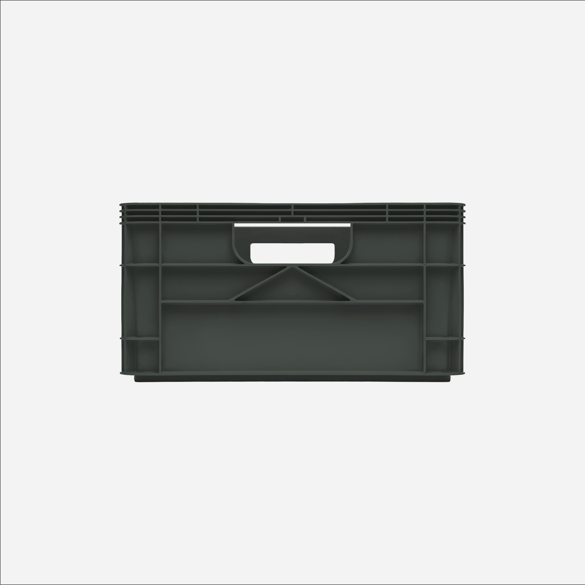 SidioCrate Half Size Storage Crate, Stealth front view