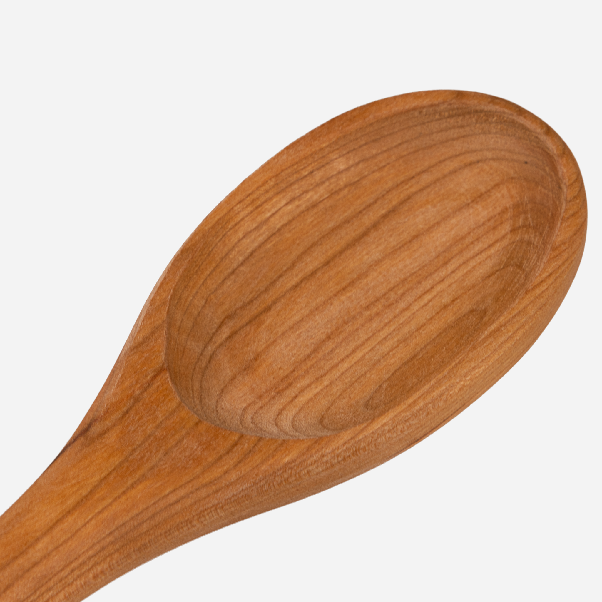 Wooden Serving Spoon — Oversized, angle view