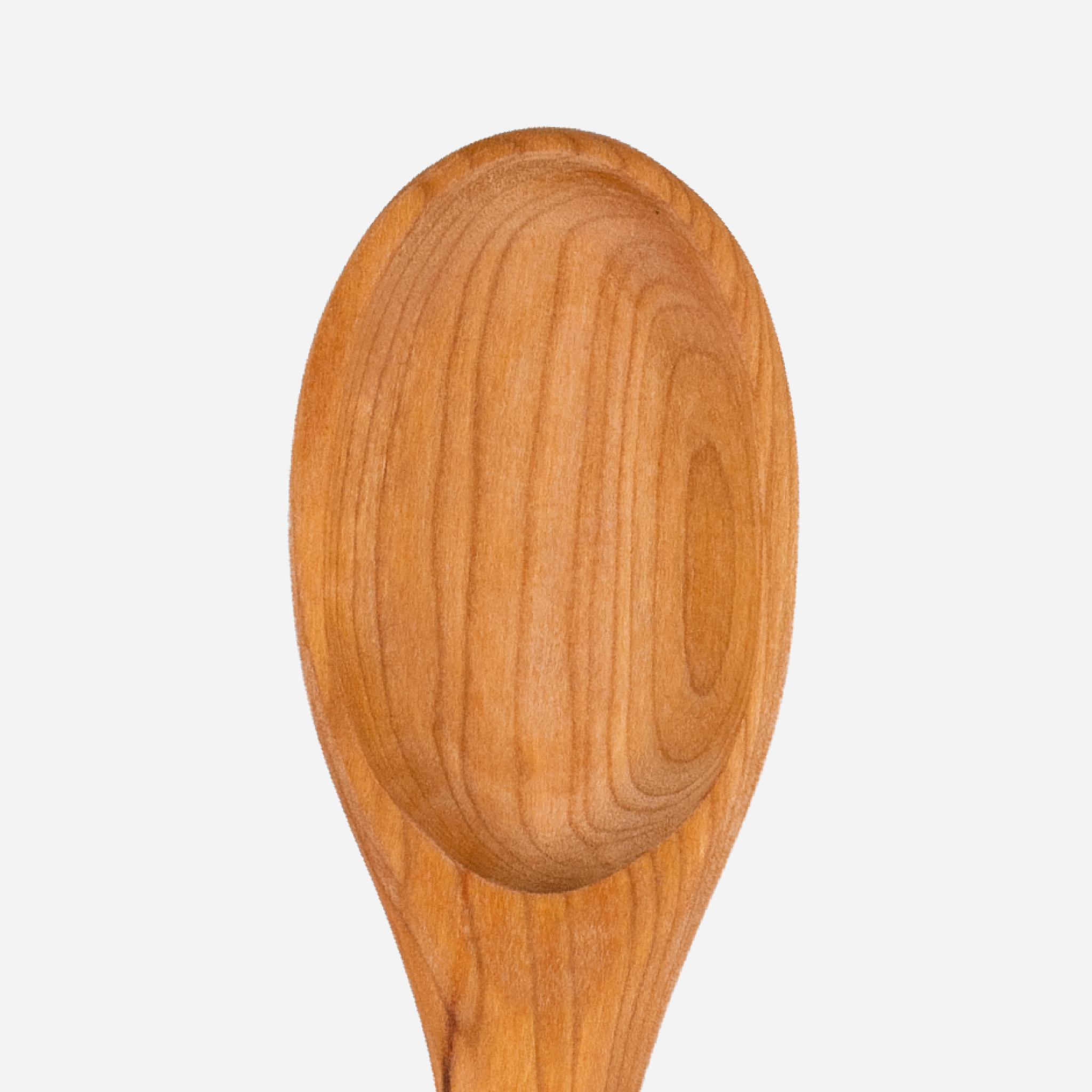 Wooden Serving Spoon — Oversized, close-up