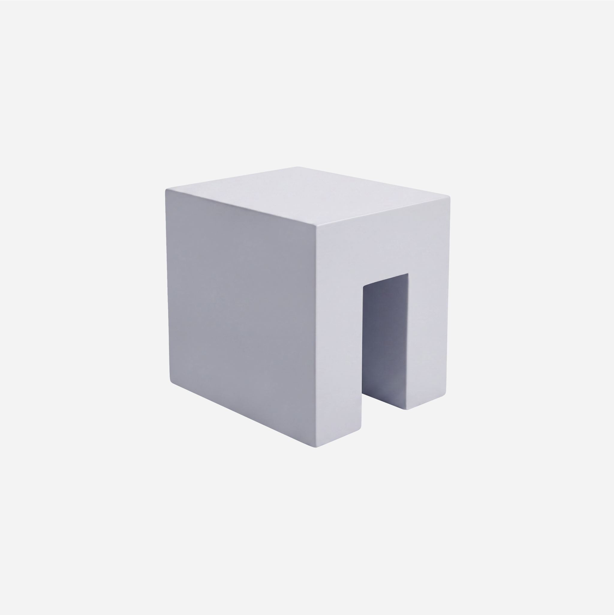 Vignelli Cube — Light Grey