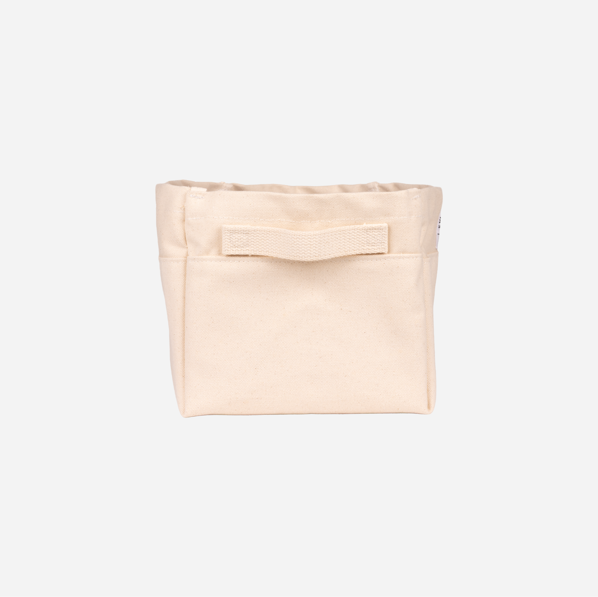 Large Canvas Storage Bin — side