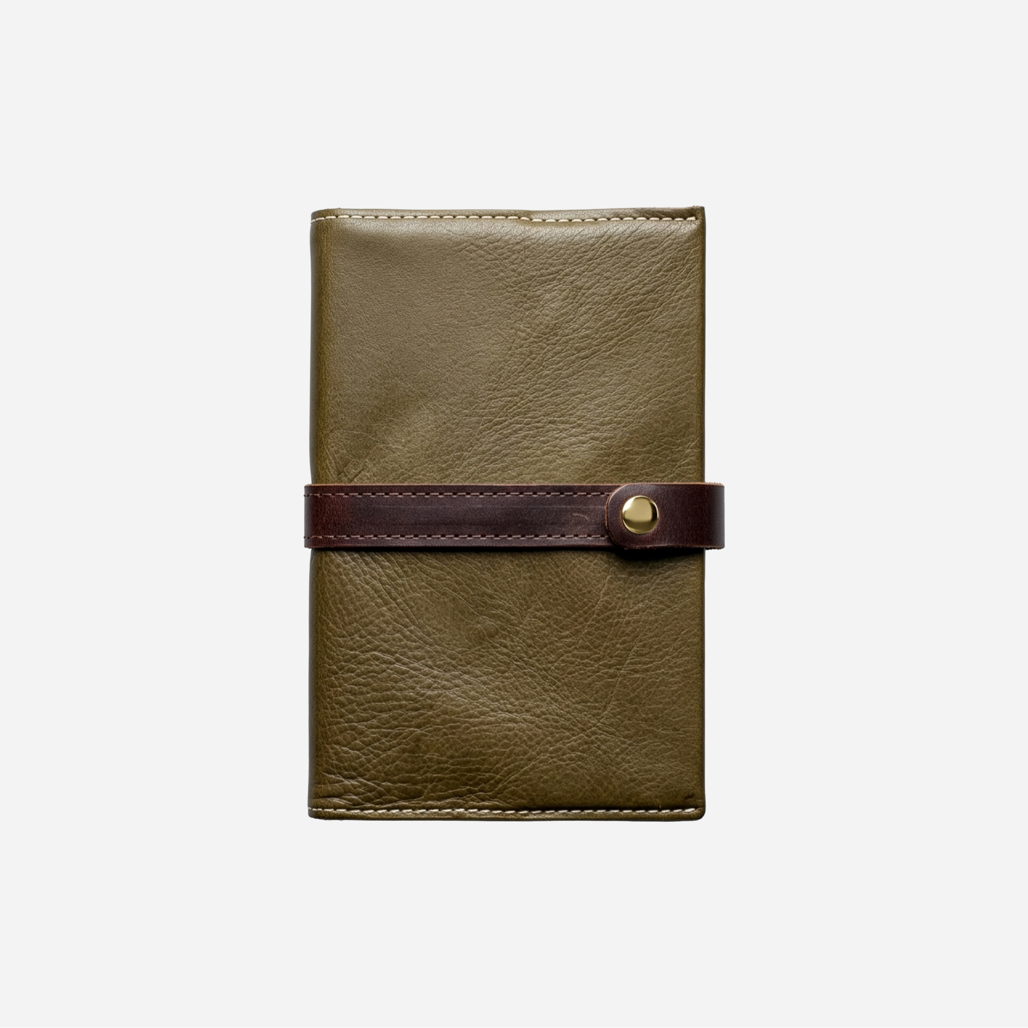 Leather Writer's Journal - USA Made — Large / Olive
