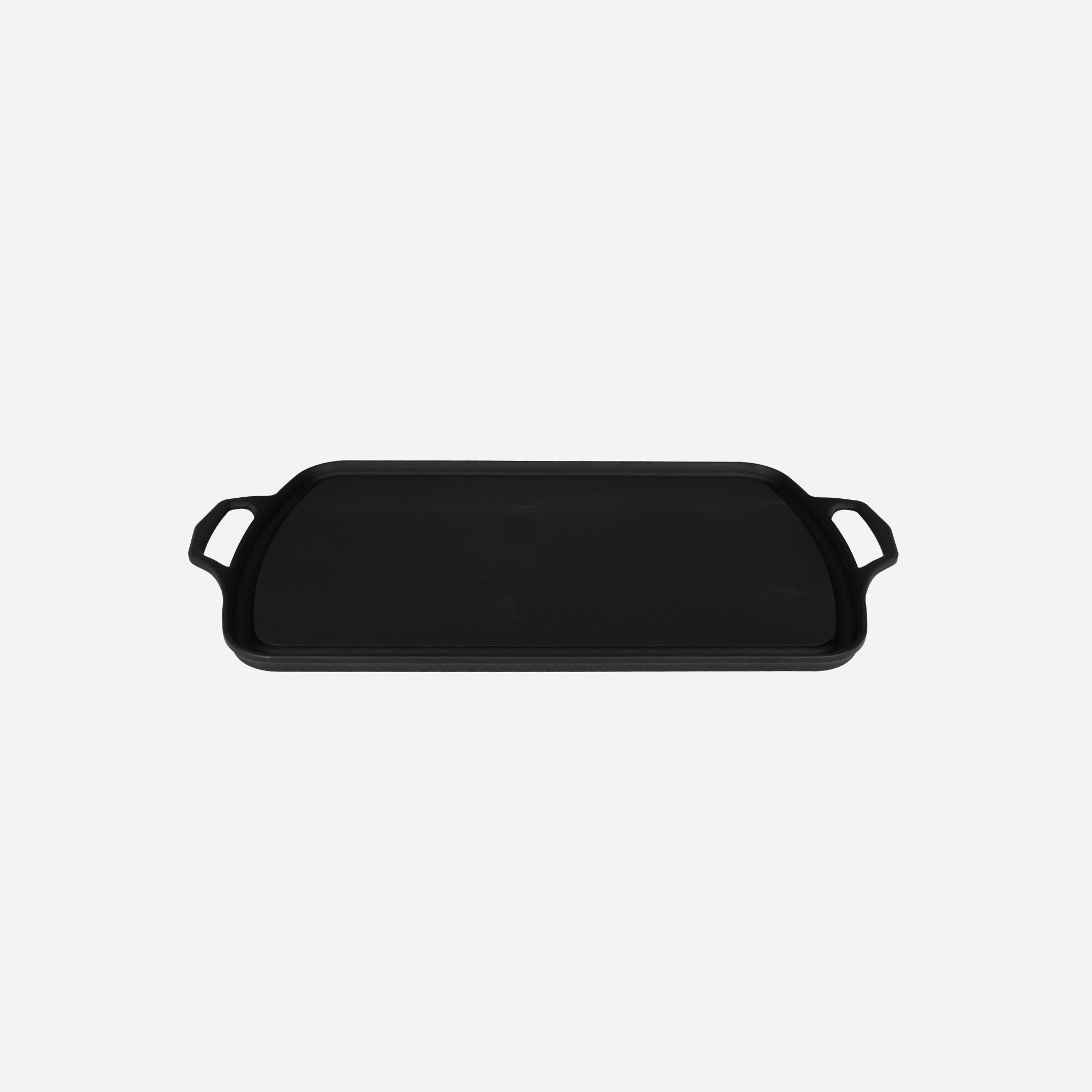 Long Cast Iron Griddle — angle view