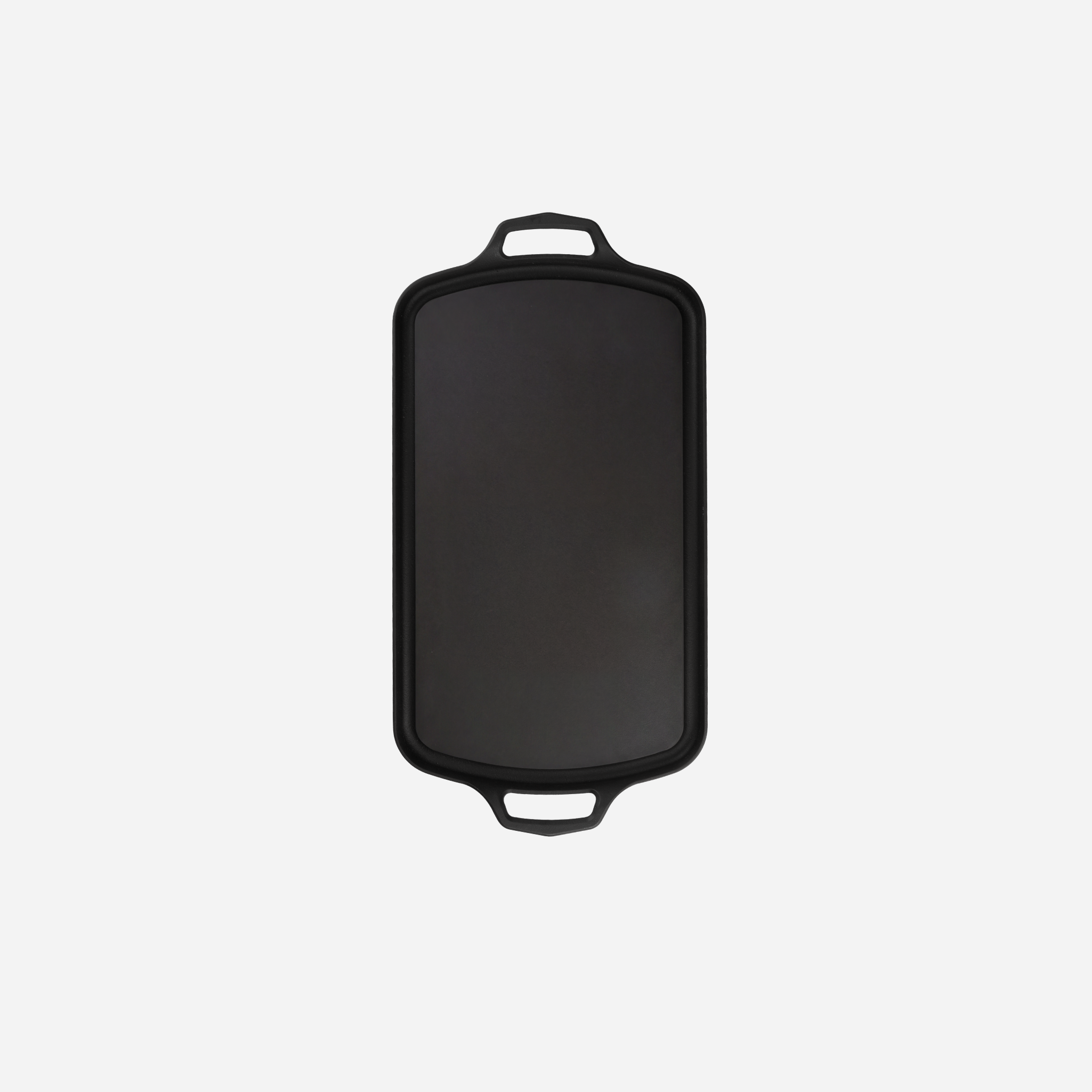 Long Cast Iron Griddle — top view