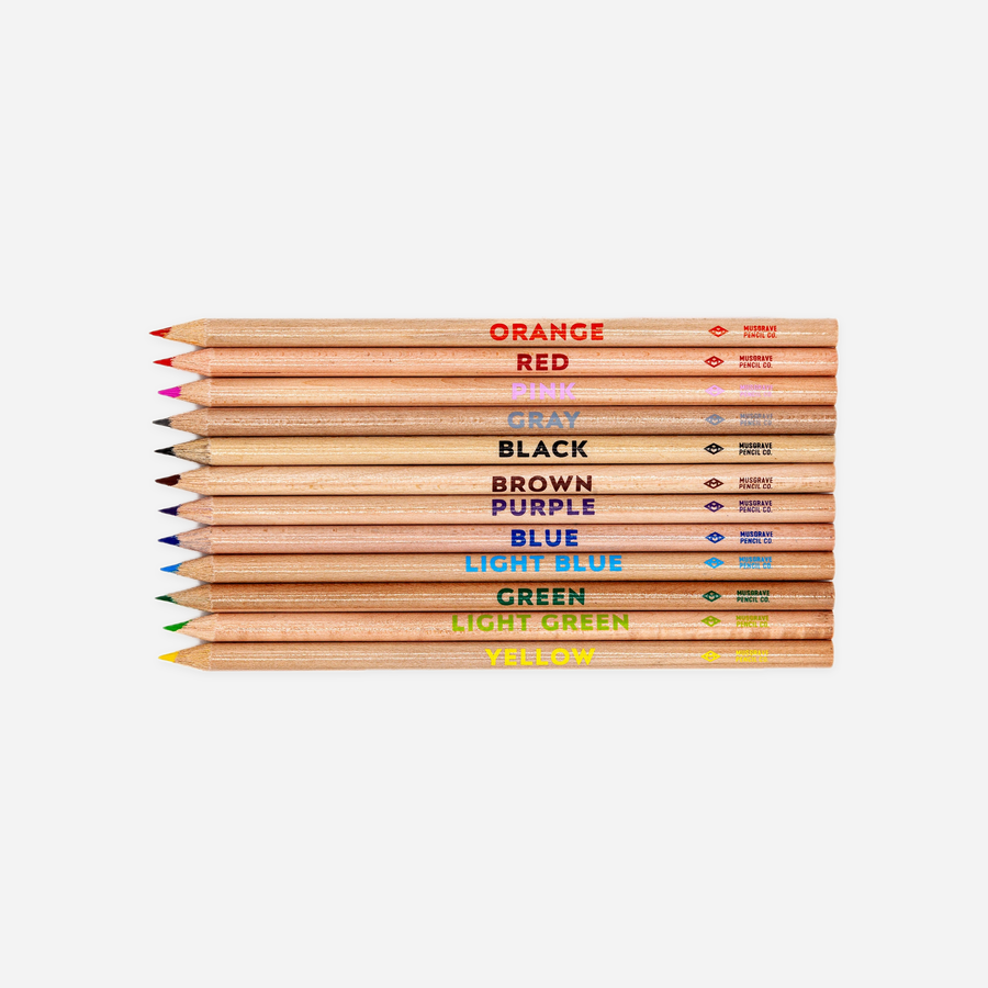 Musgrave coloring pencils 12 count, product view
