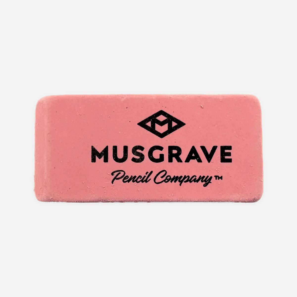 Musgrave erasers pink ten pack, material and printing detail