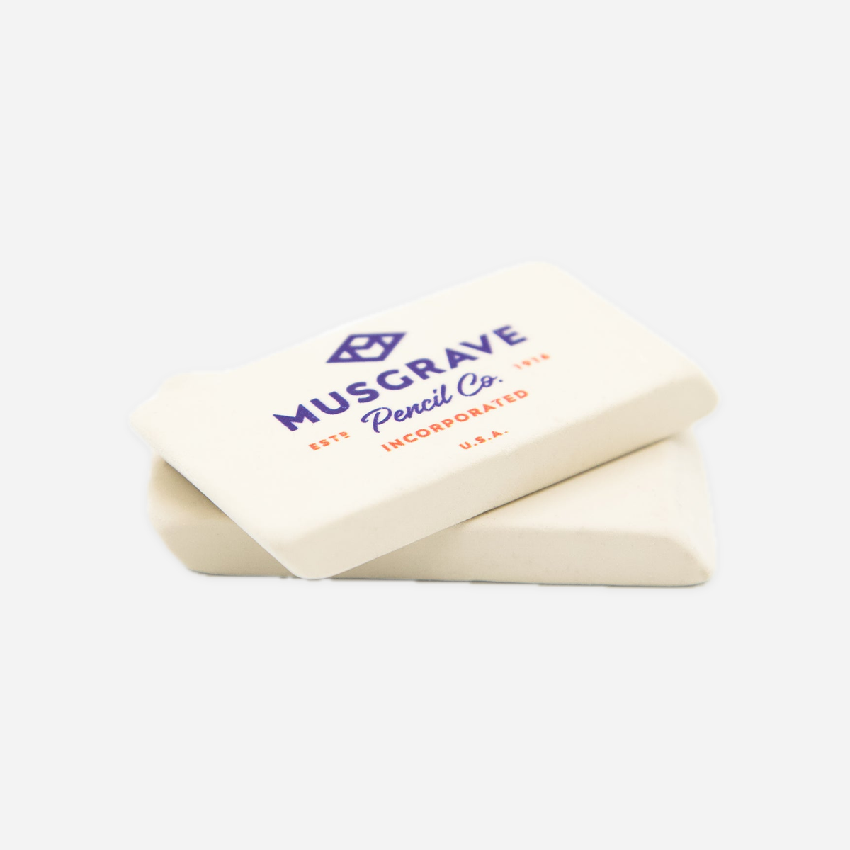 Musgrave erasers white ten pack, alternate product view