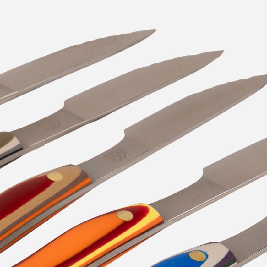 6-Piece Steak Knife Set, blade and handle junction detail
