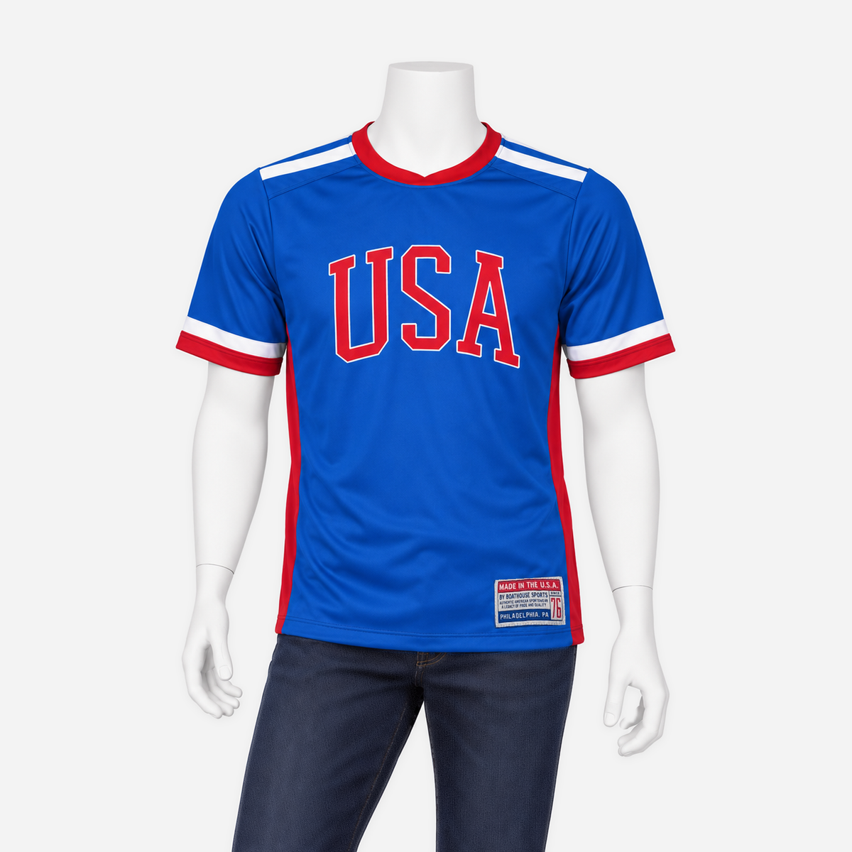 Boathouse USA ARC Jersey in Blue, shown on an NG mannequin