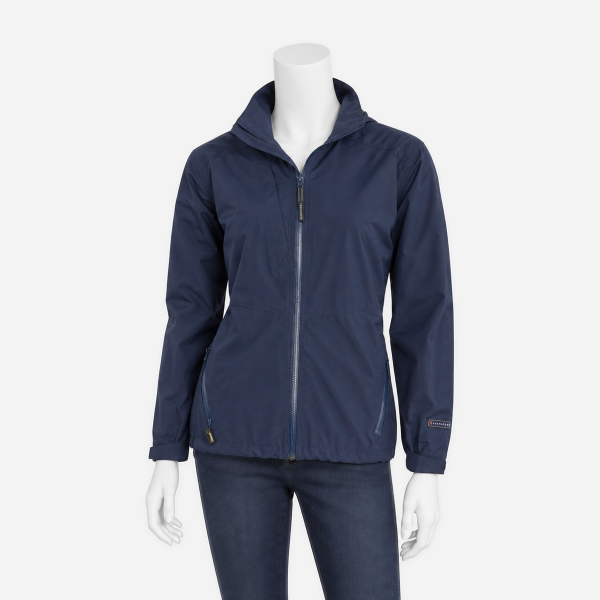 Boathouse Women's Waterproof Barrier Jacket in Navy, shown on an NG mannequin