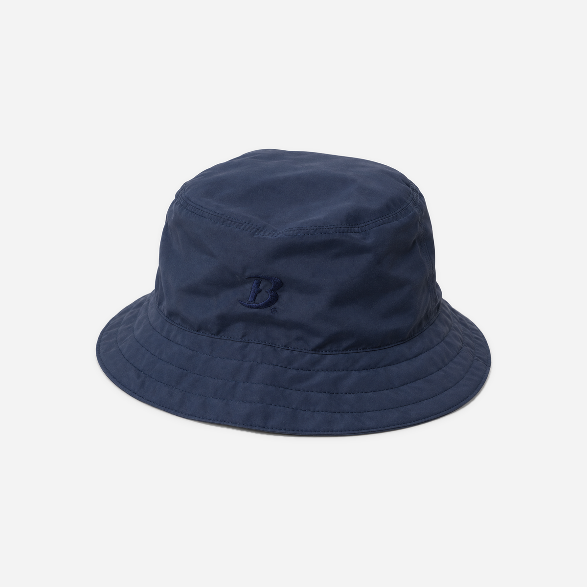 Boathouse Supplex Bucket Hat in navy, angled crown and brim view