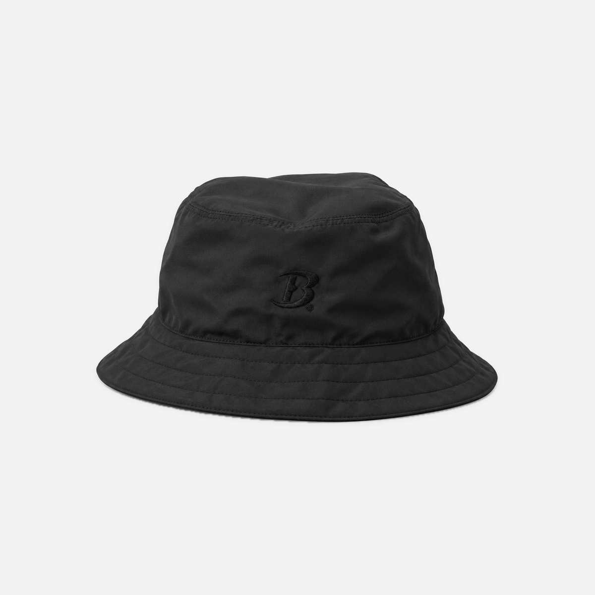 Boathouse Supplex Bucket Hat in Black, front view